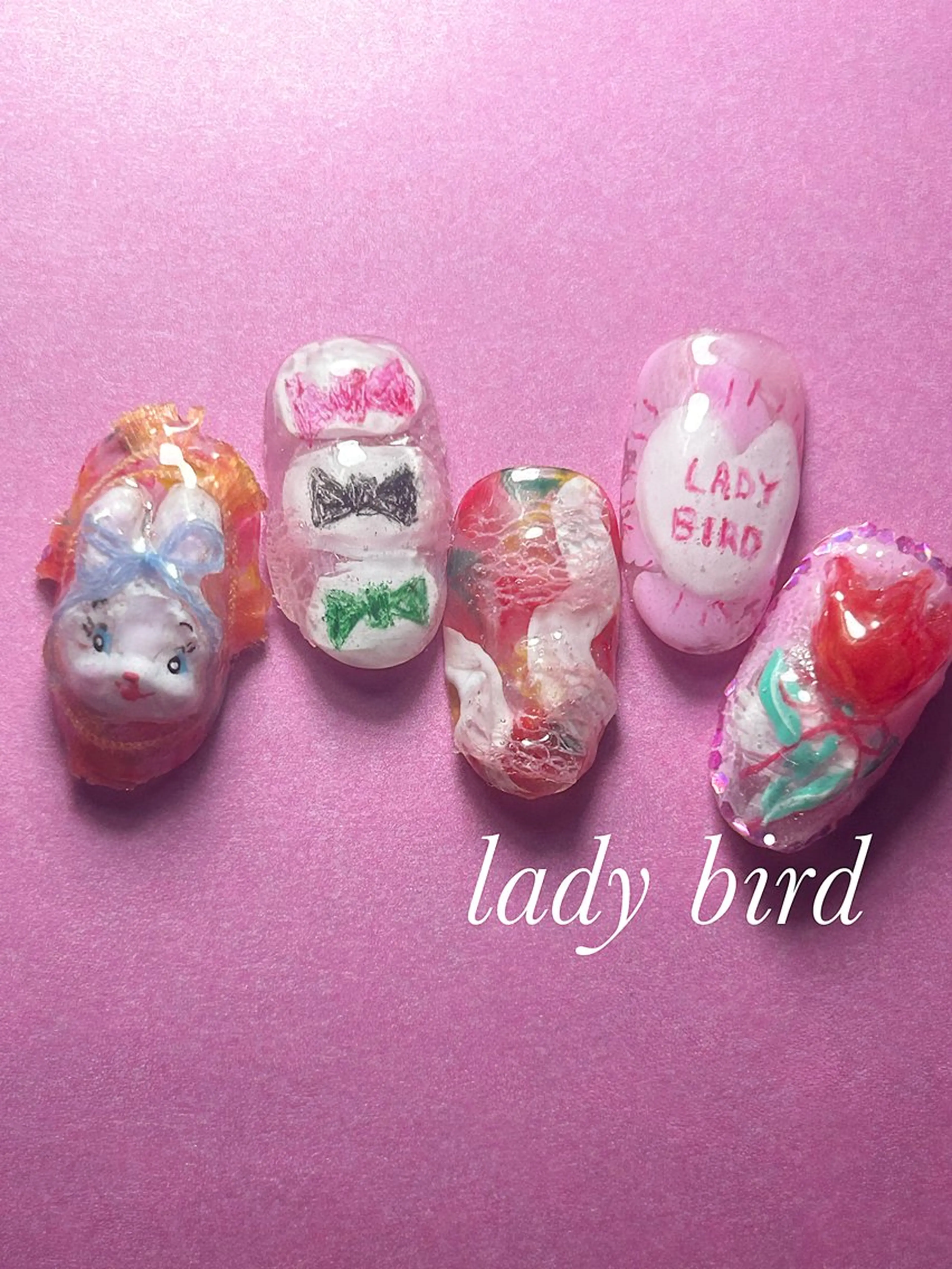 ·˚ ༘ ┊͙ちょっとだけデコデコモリモリ nail 🫧🎀🏳️‍⚧️1​〜​2𐊠𐊯𐊗 ´-の写真