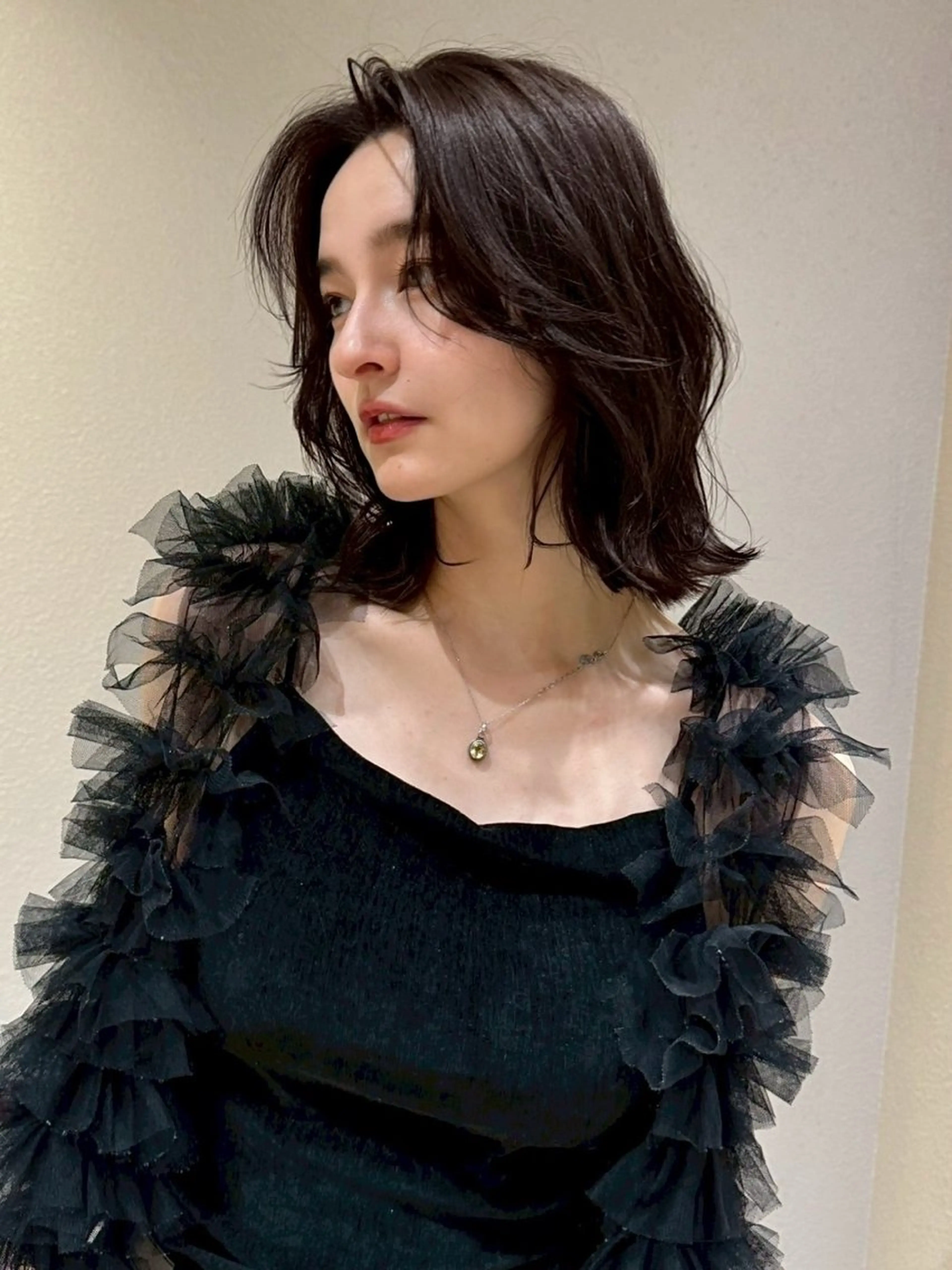 ミディアム カット ヘアカラー トリートメント 🩵縮毛矯正・ボブ 岩原朋也🩵のヘアスタイル