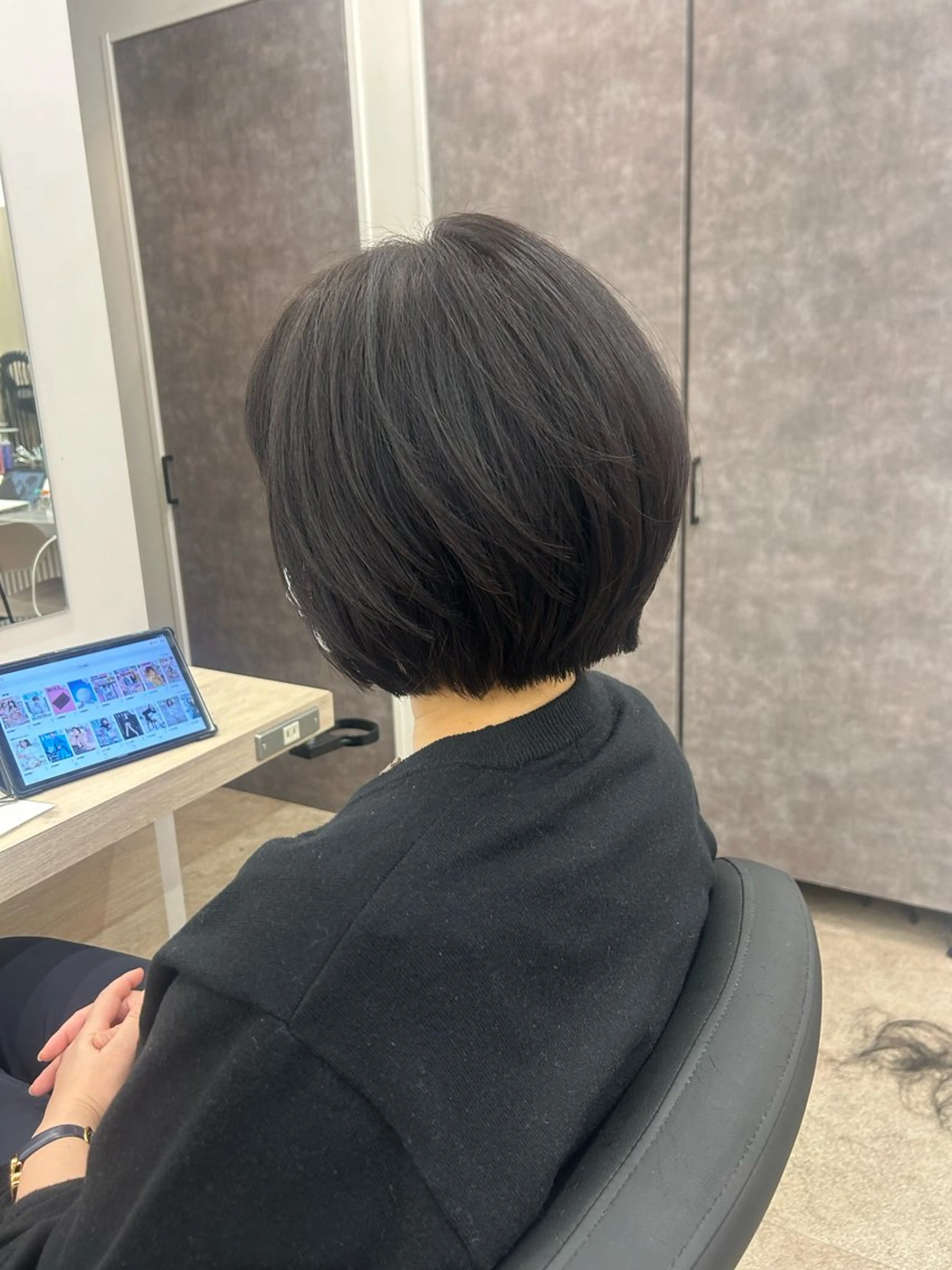 ショート ショートボブ ボブ ショートヘア eight kichijoji所属・🐬レイヤー /透明感/あいか🫧のヘアスタイル