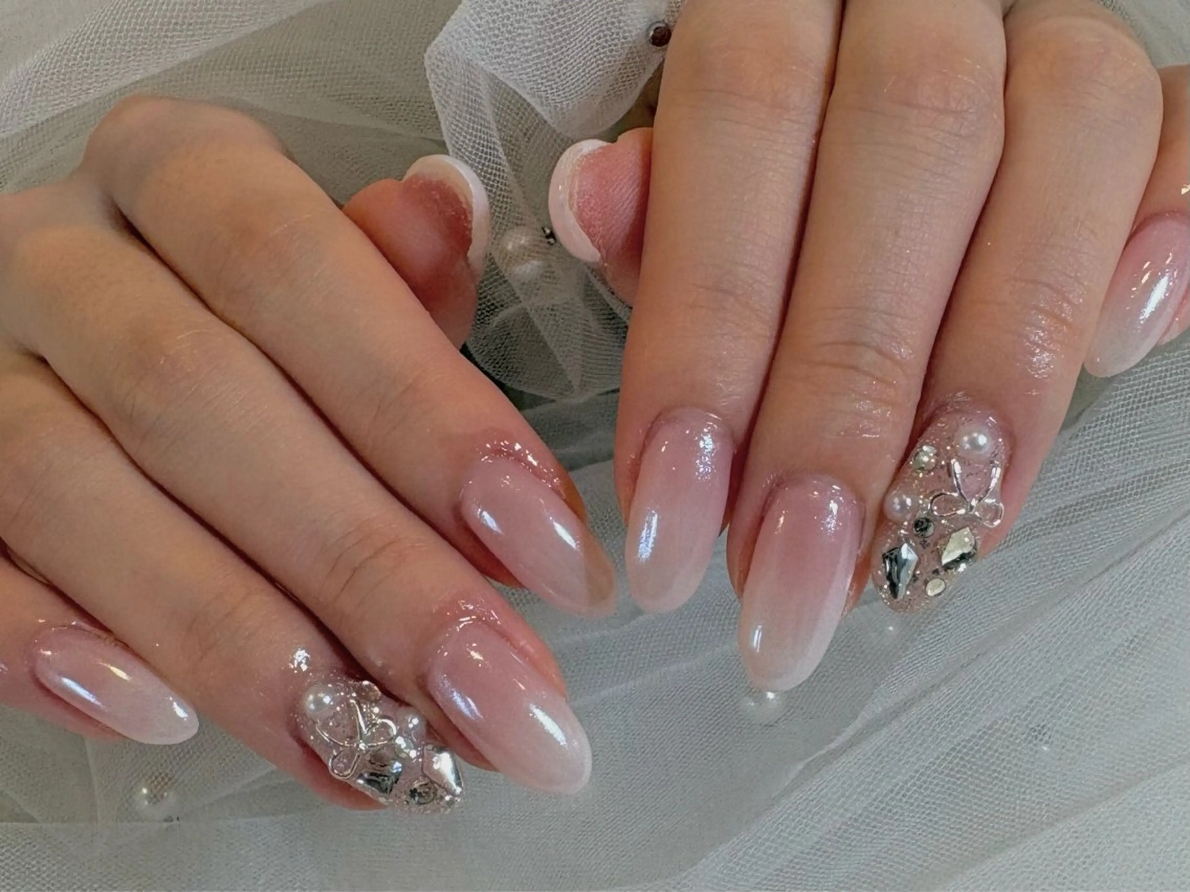 ミディアム ハンドネイル NAIL SALON FLOR所属・ワンホンネイル/ 韓国ネイルMAKIのネイルデザイン