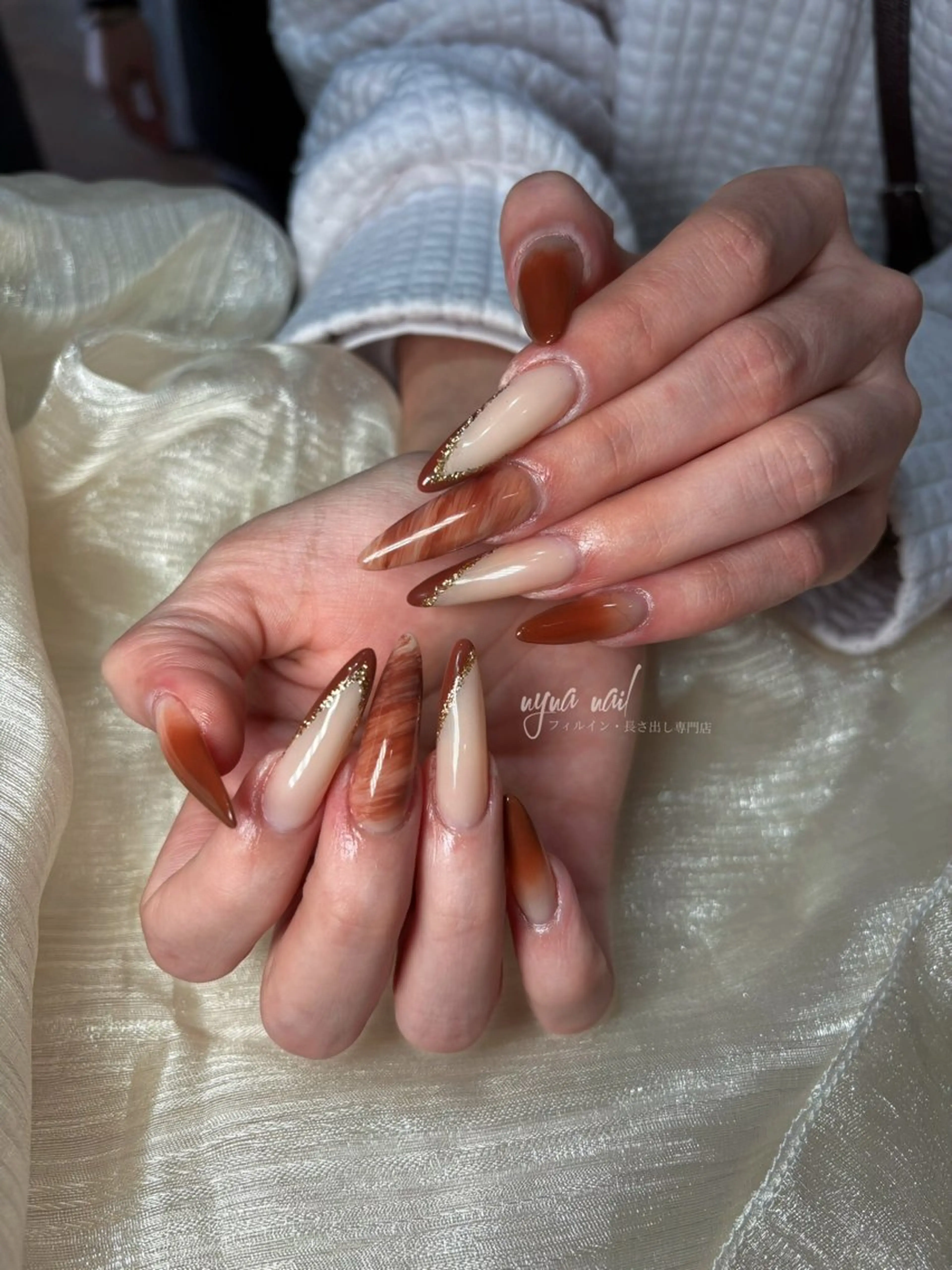ネイル ハンドネイル 長さ出し専門 nynaのネイルデザイン