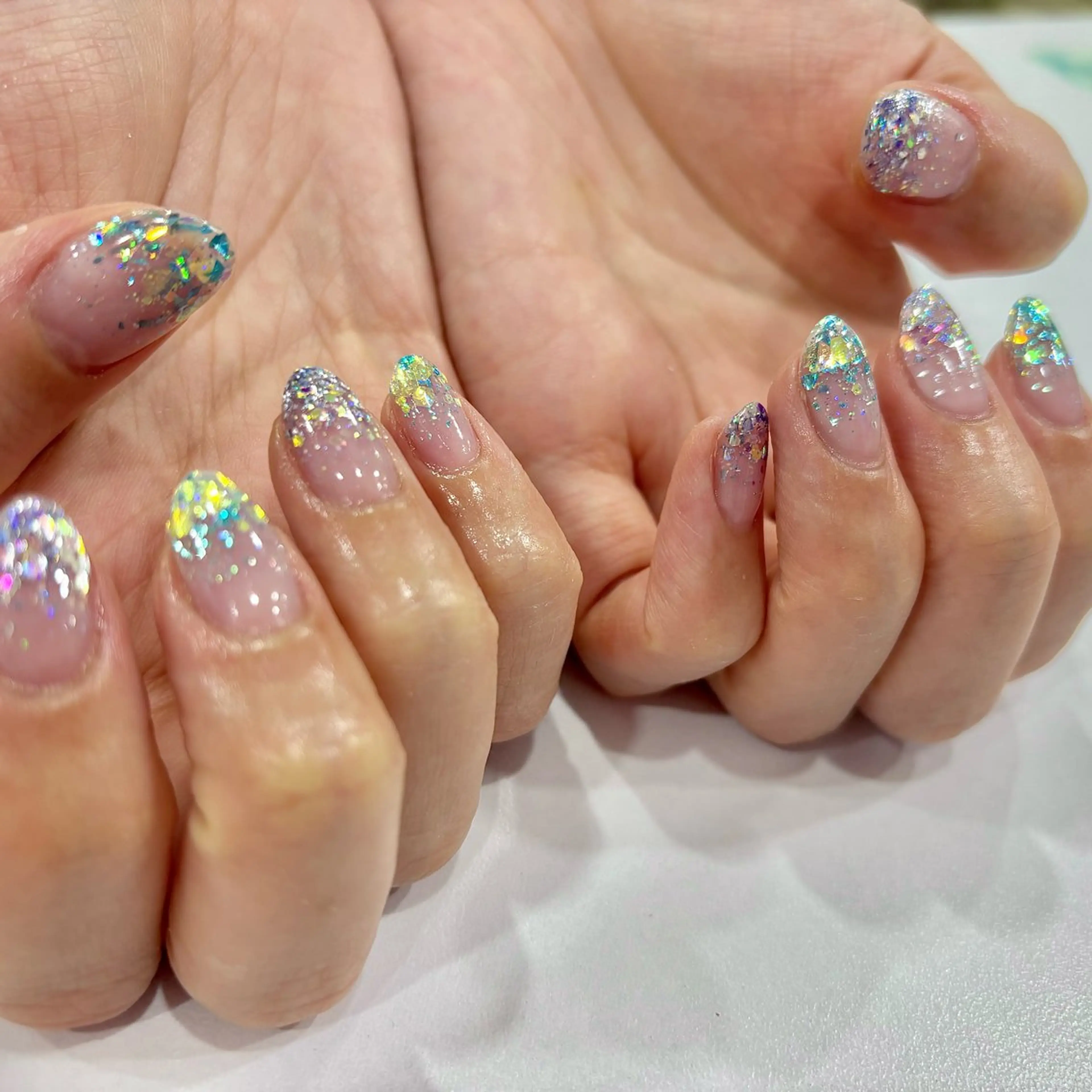 ネイル グラデーション ラメ(グリッター) ラメグラデーション アンリッシュ池袋 小泉のネイルデザイン