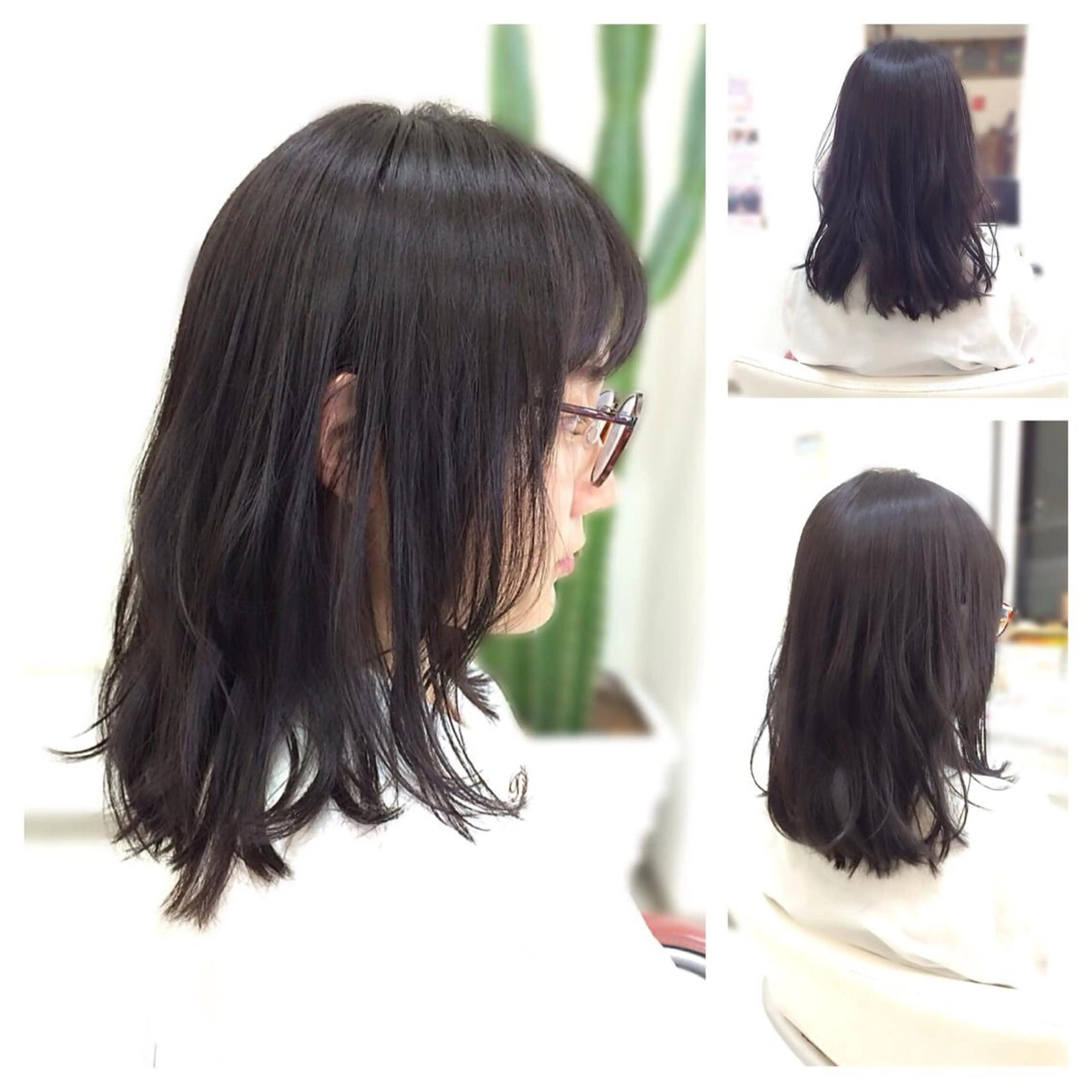 セミロング いけだ ゆうのヘアスタイル