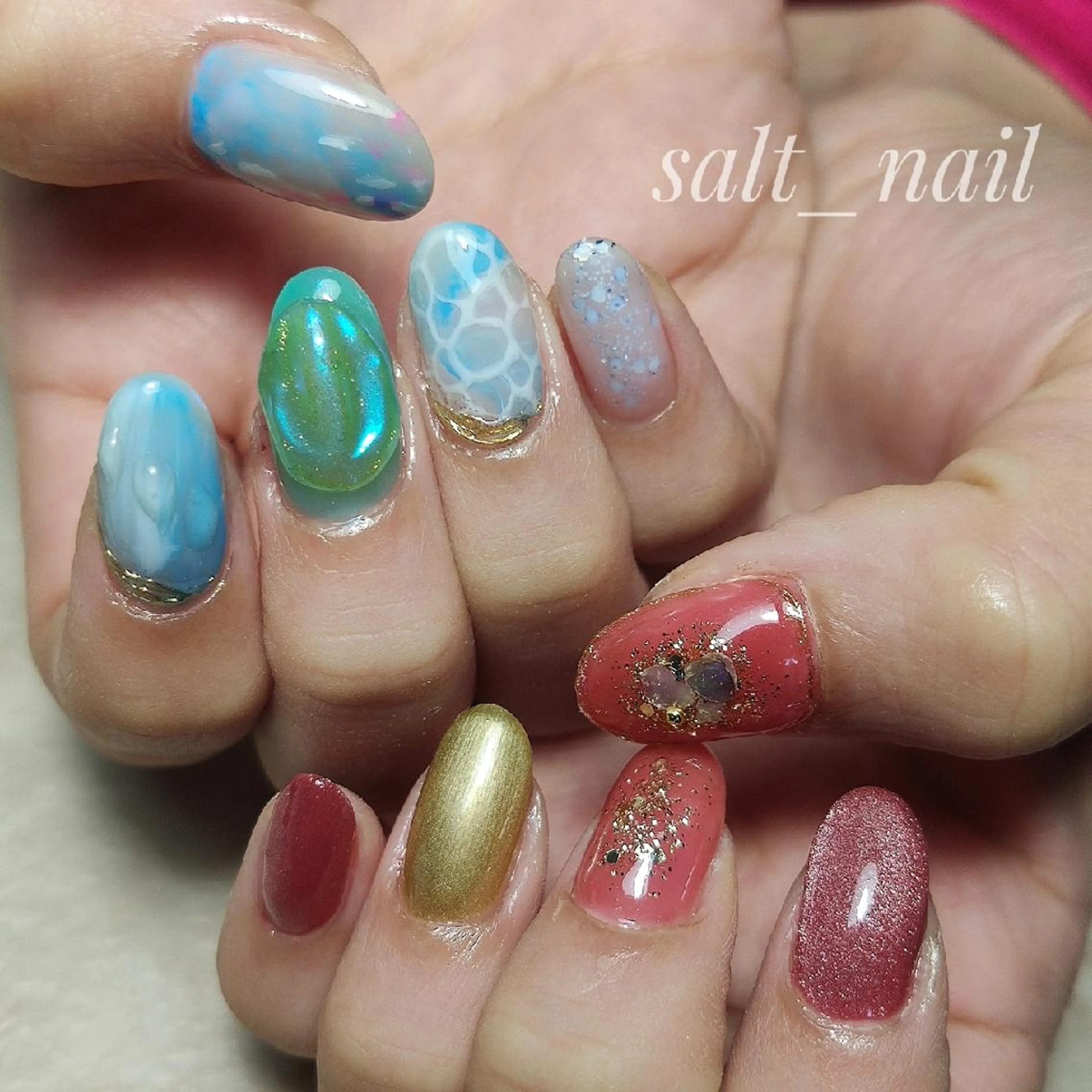 ネイル アートネイル ハンドネイル 個人サロン saltnailのネイルデザイン