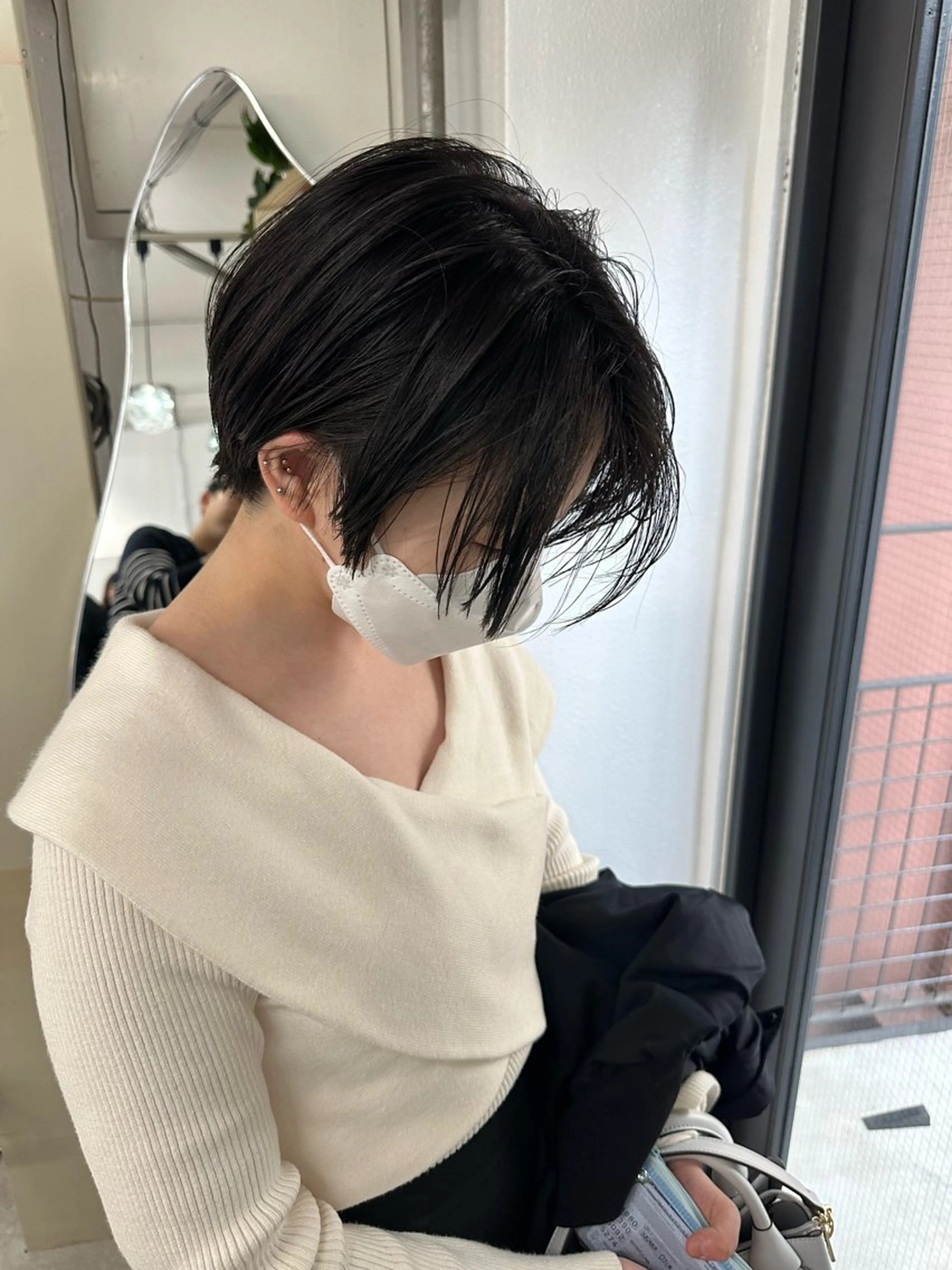 ショート ショートボブ ボブ ハイライト 髪質改善 レイヤーカット カット JILBLAN京都 ショート/ハイライトのヘアスタイル