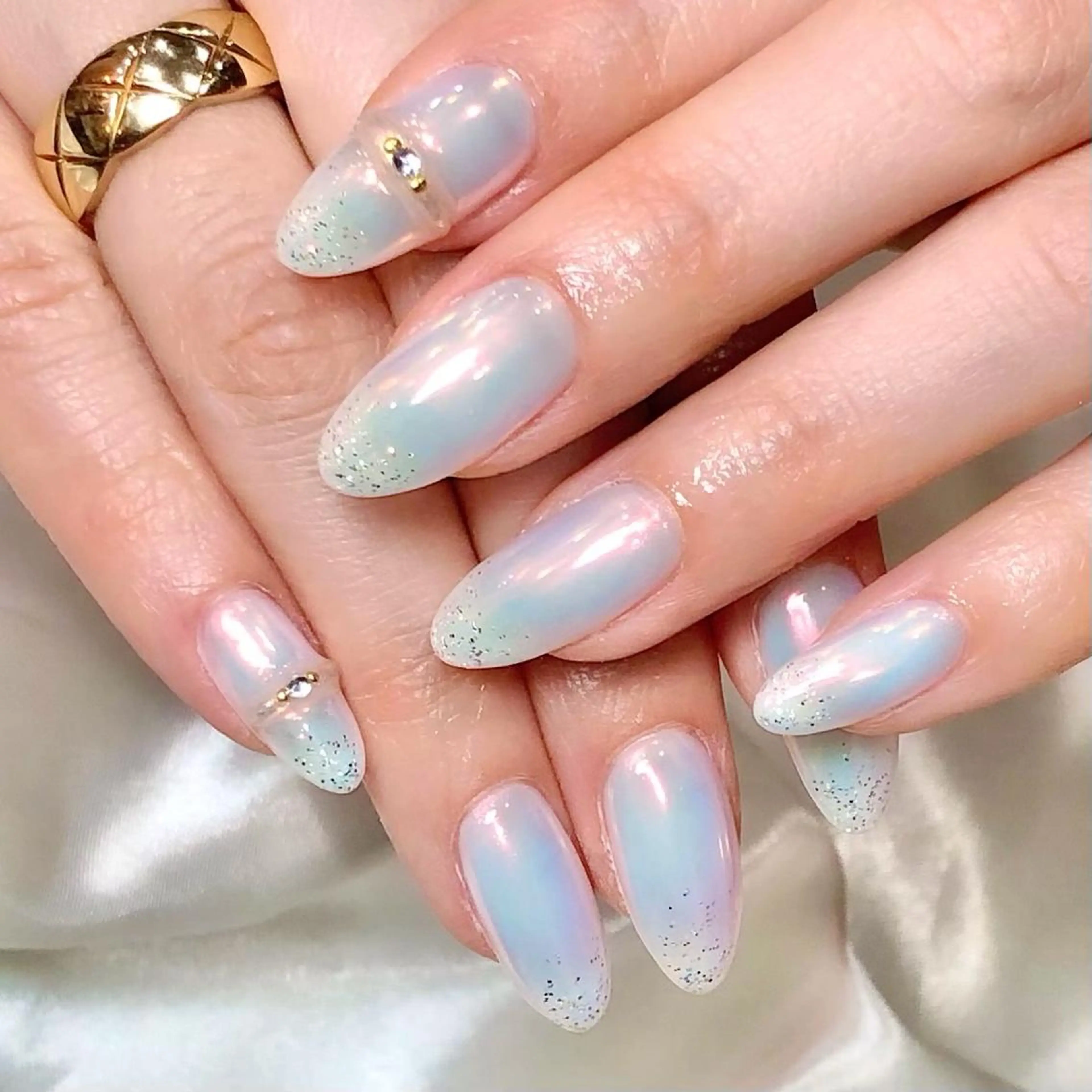 セミロング カラー ネイル ハンドネイル éclat所属・éclat エクラのネイルデザイン