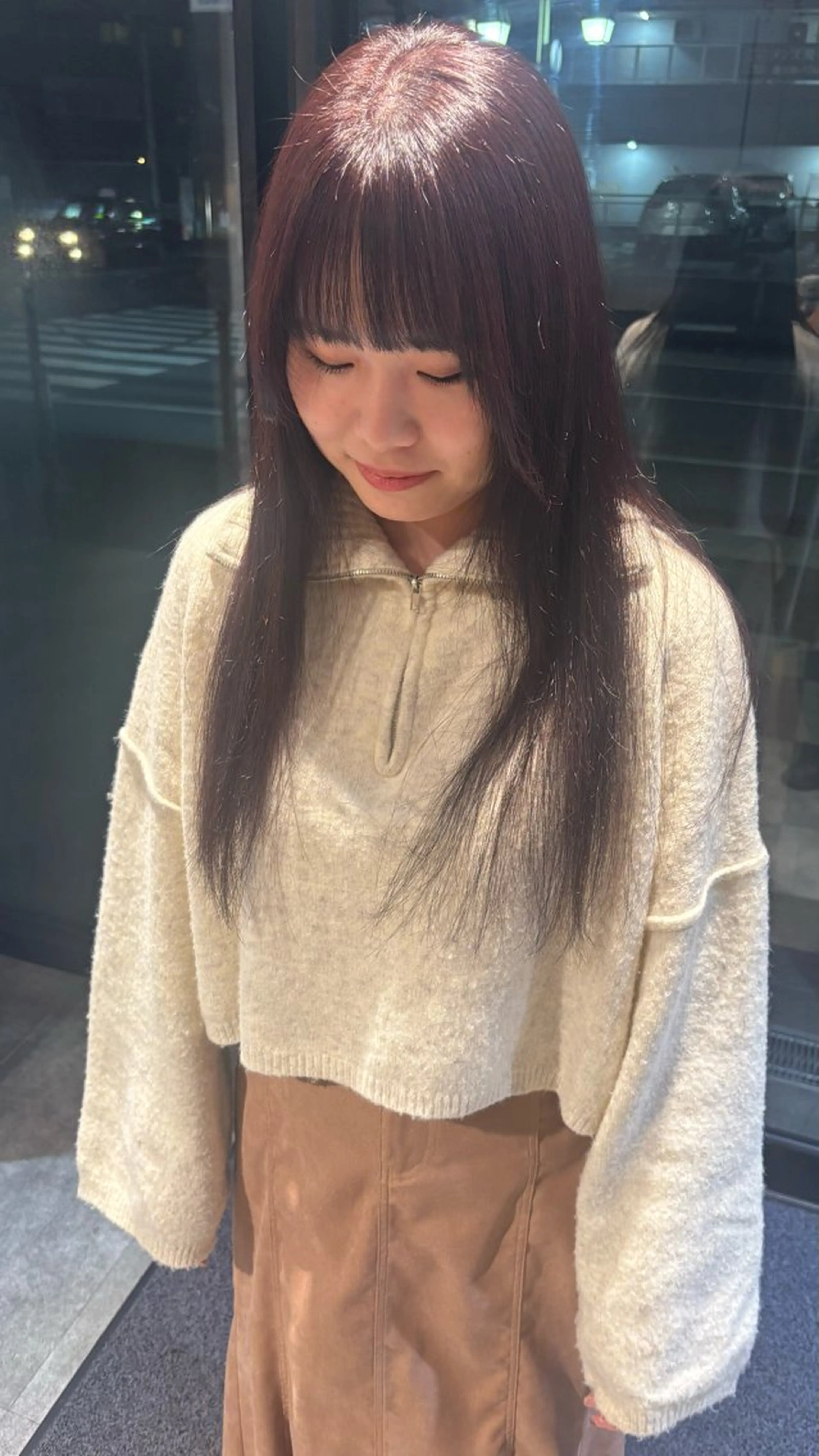 ロング カラー ダブルカラー ラベンダーカラー non .のヘアスタイル