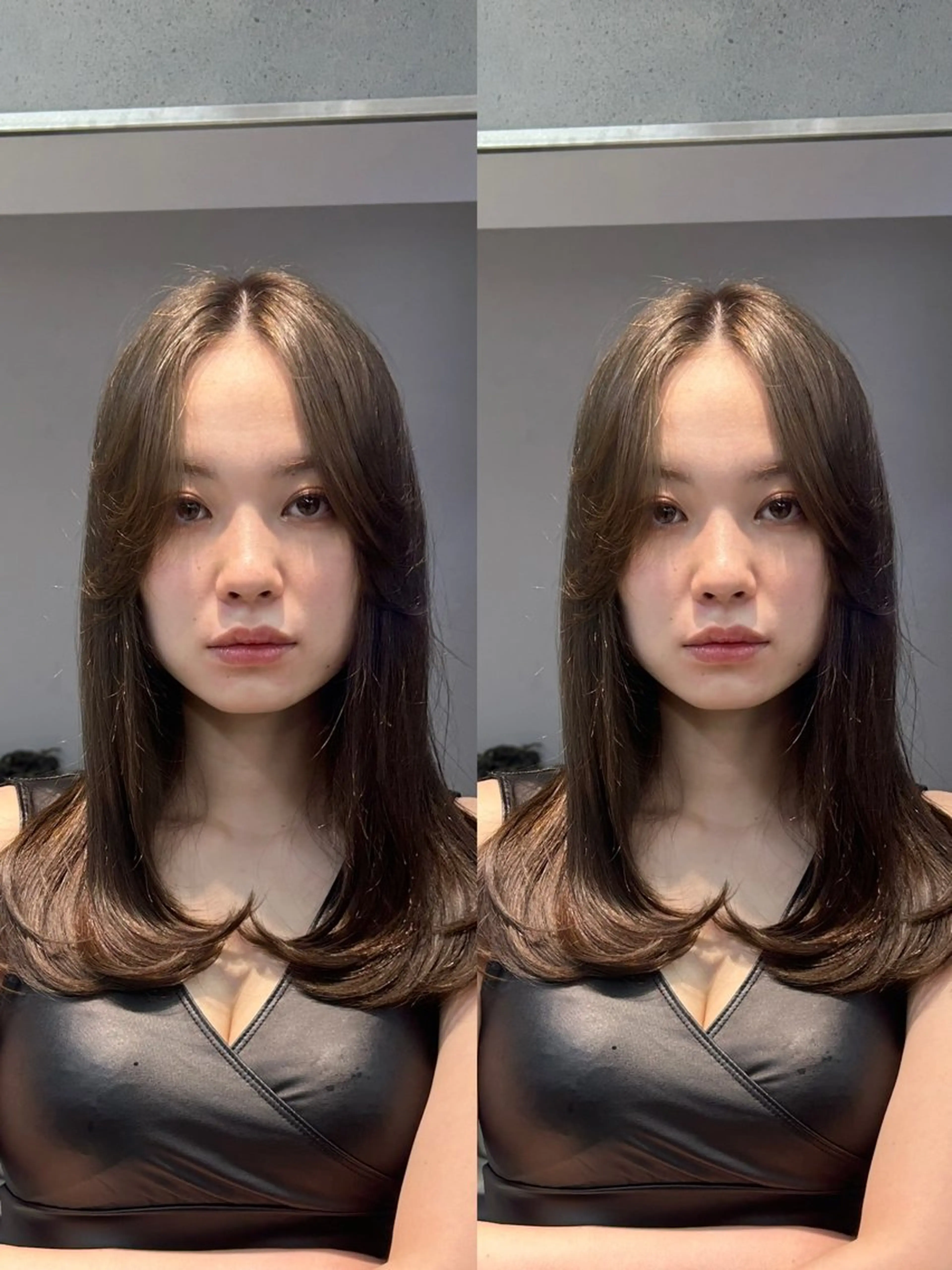 セミロング レイヤー×ツヤカラー 渋谷/kougaのヘアスタイル