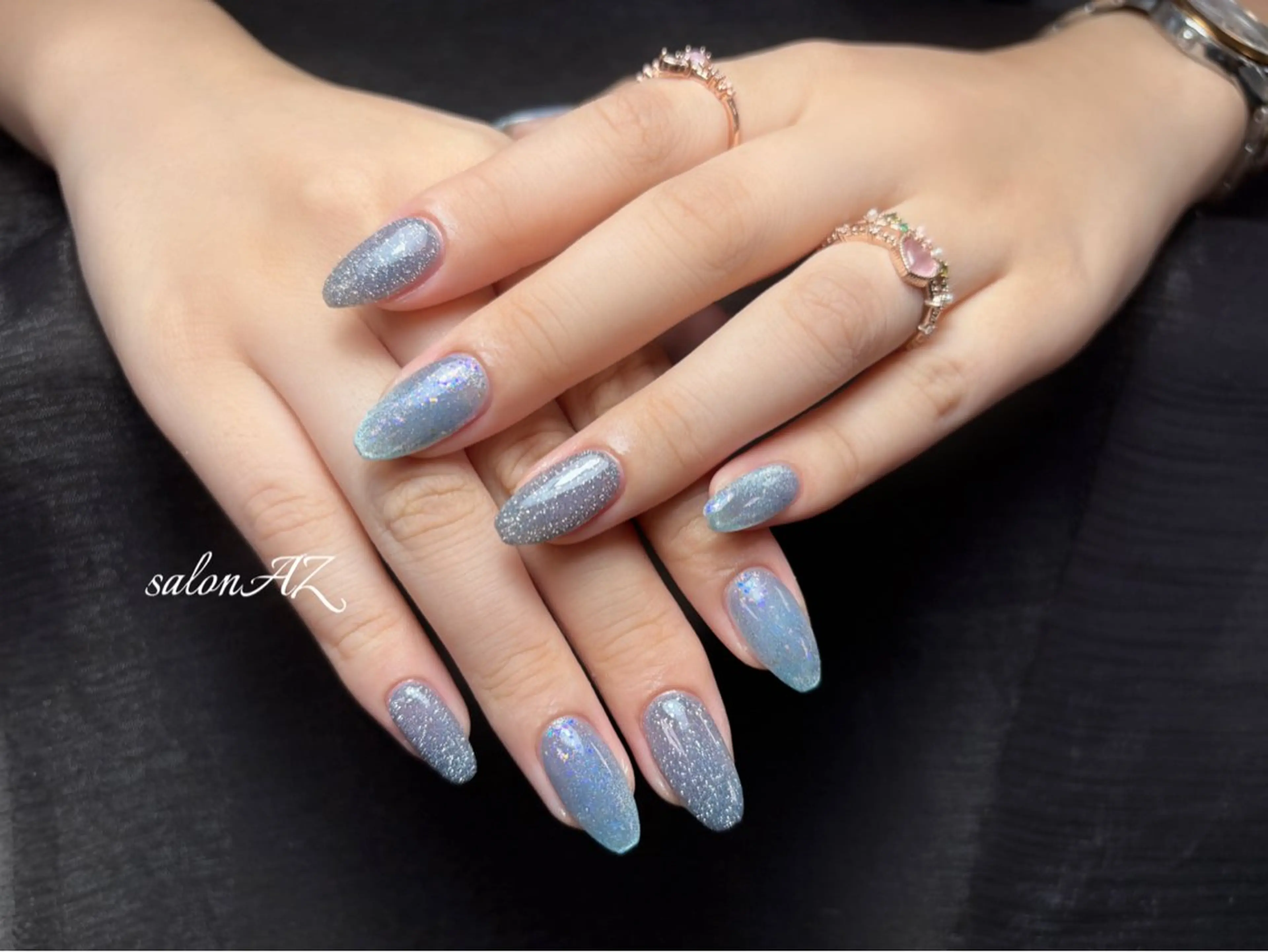 ネイル アートネイル 長さ出し フットネイル フレンチネイル ジェルネイル ハンドネイル salon AZのネイルデザイン