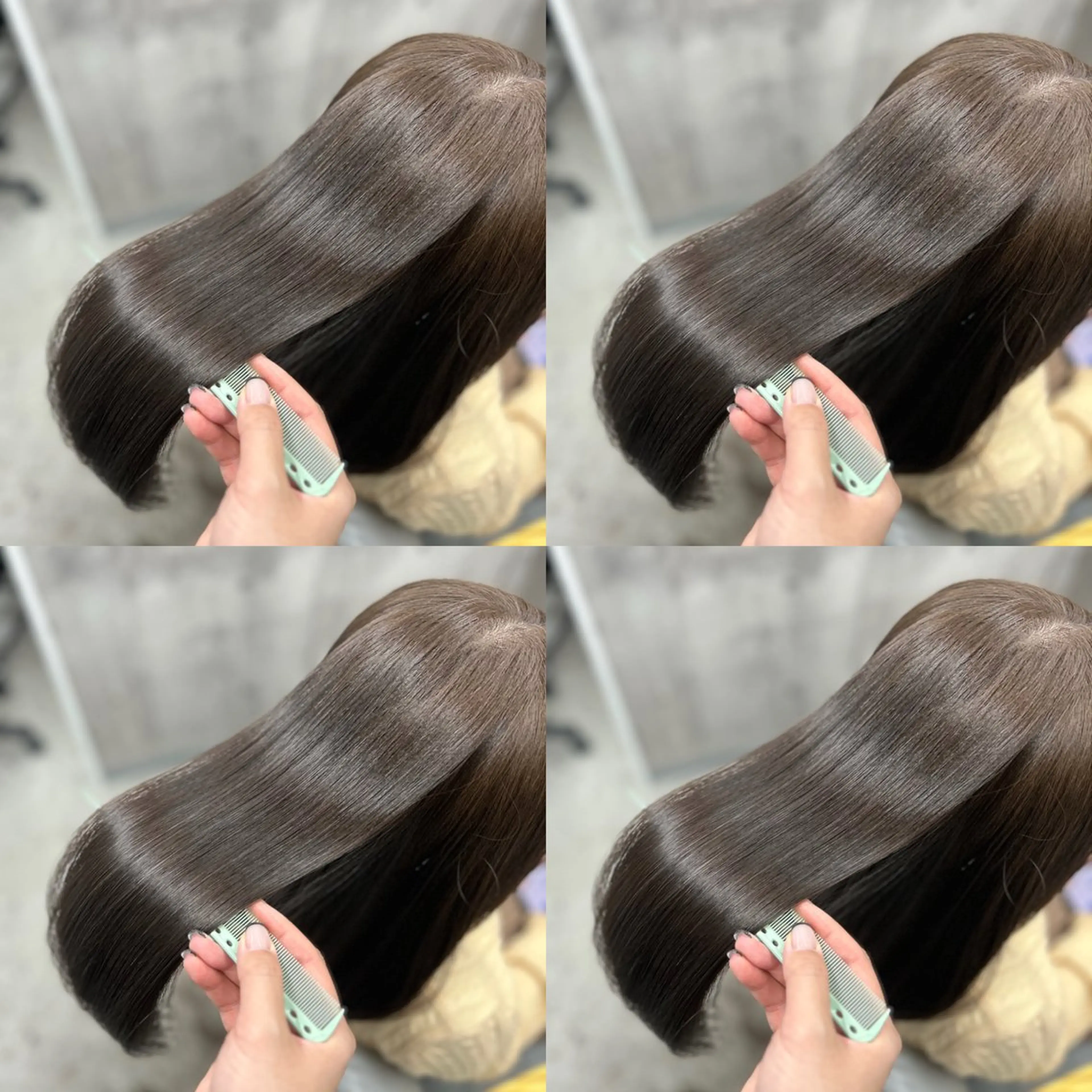 セミロング 髪質改善 縮毛矯正 トリートメント 三宮/髪質改善/縮毛 矯正🎀MISAKIのヘアスタイル