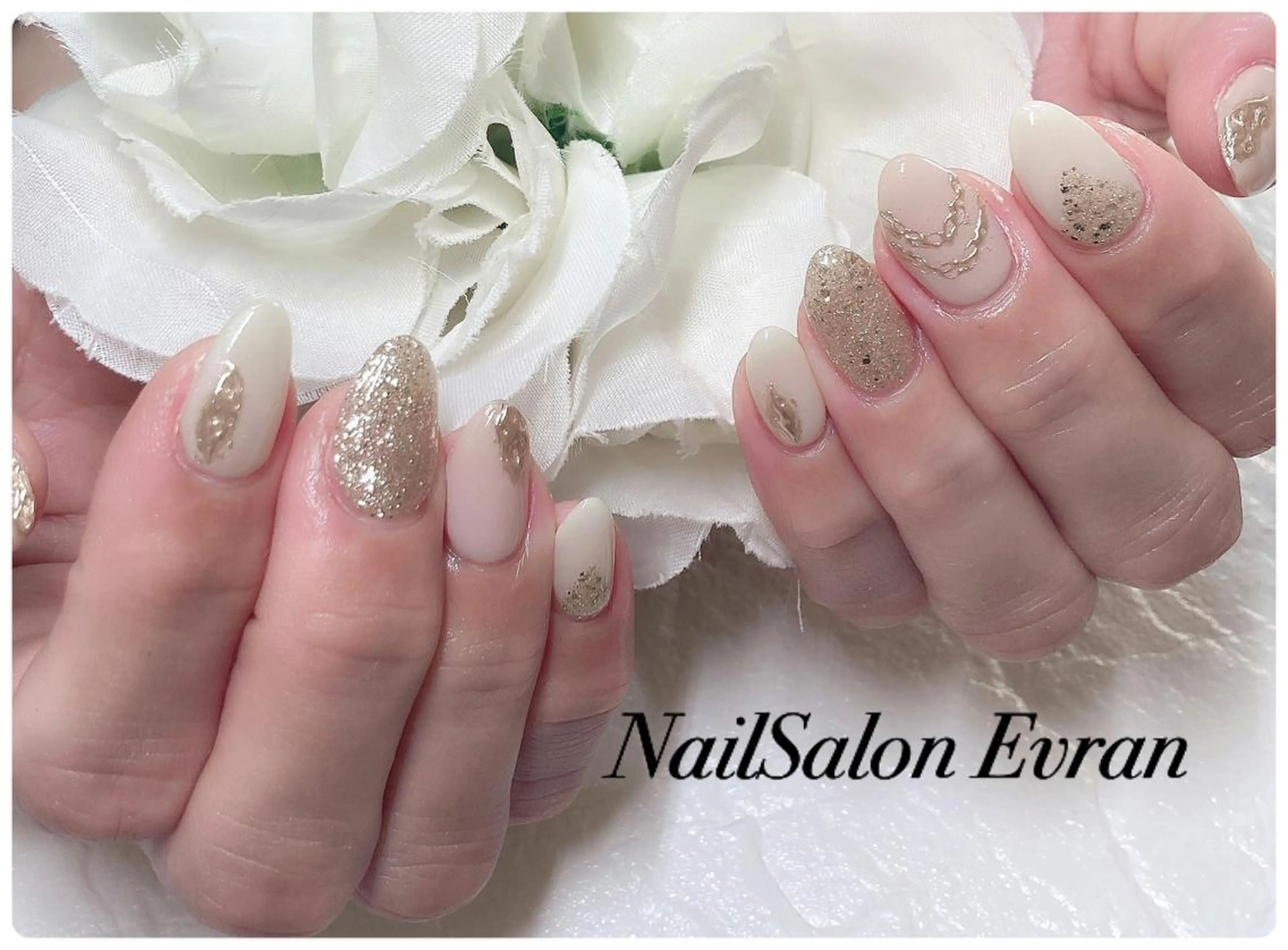 ネイル ニュアンスネイル ハンドネイル Nail salon Evranのネイルデザイン