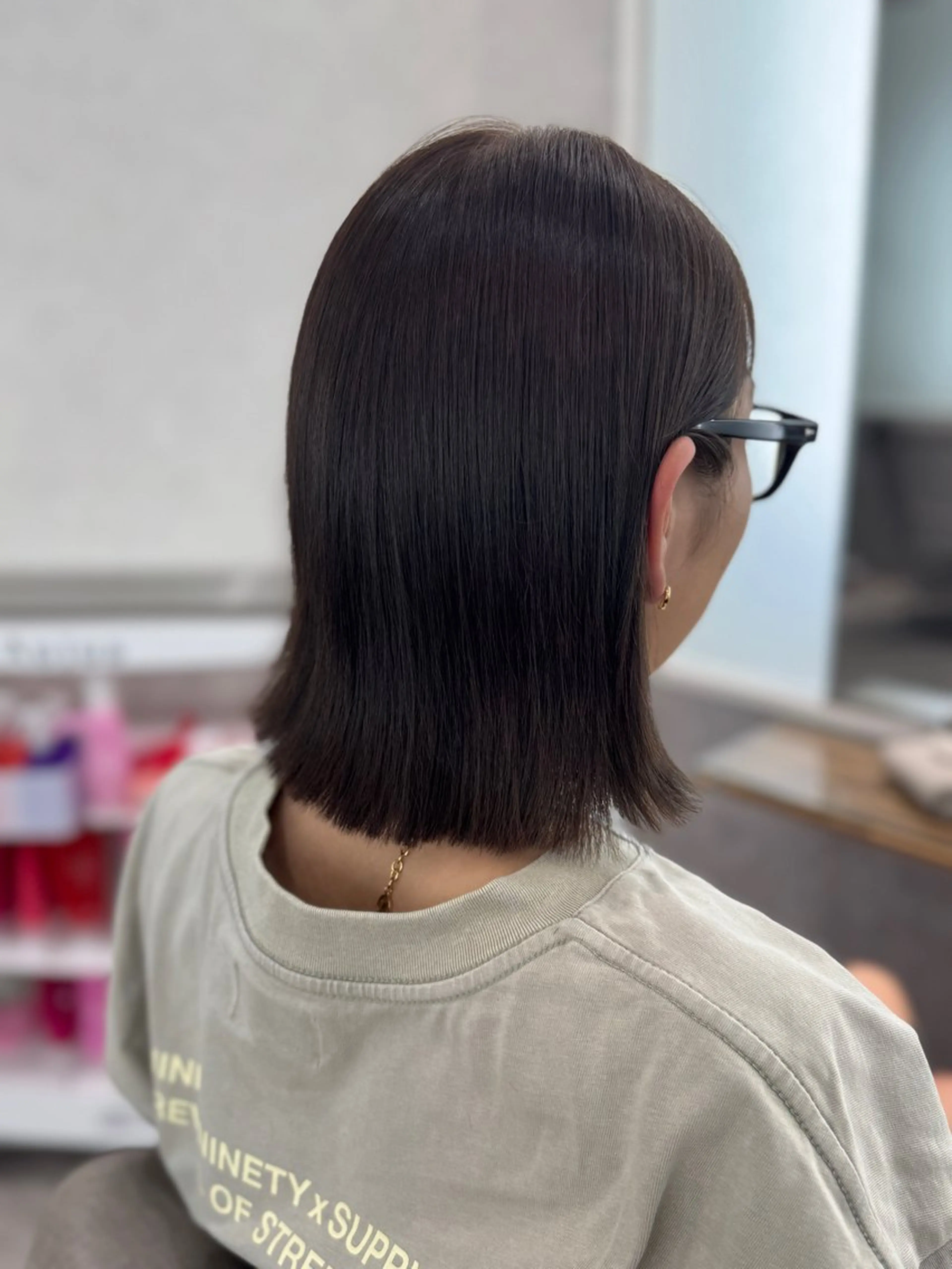 ショート レイヤー/グレージュ 🫧久屋🫧YURIのヘアスタイル