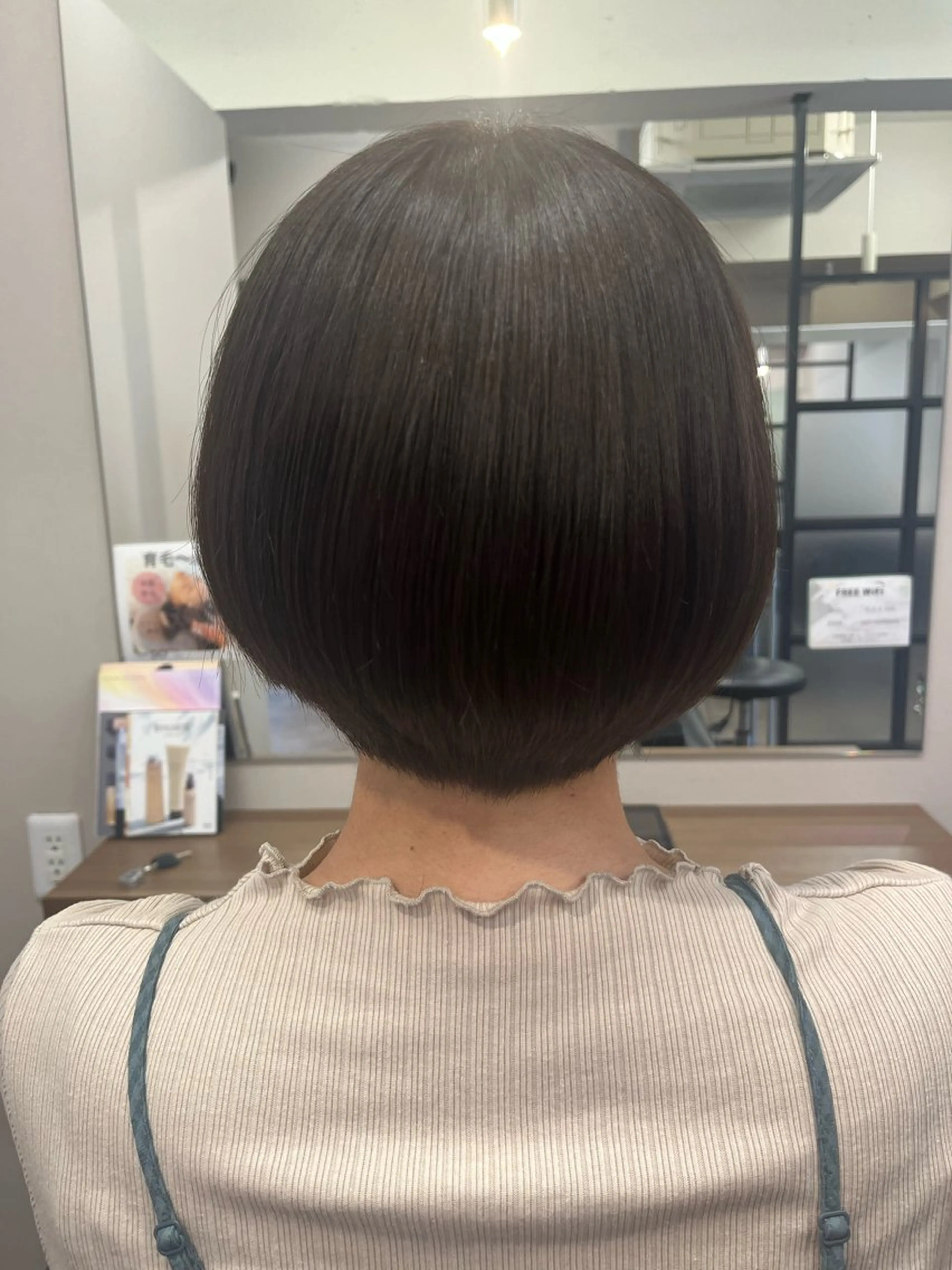 ショート ショートボブ ボブ ショートヘア 骨格/顔型/パーソナ ルカラー診断/中野のヘアスタイル