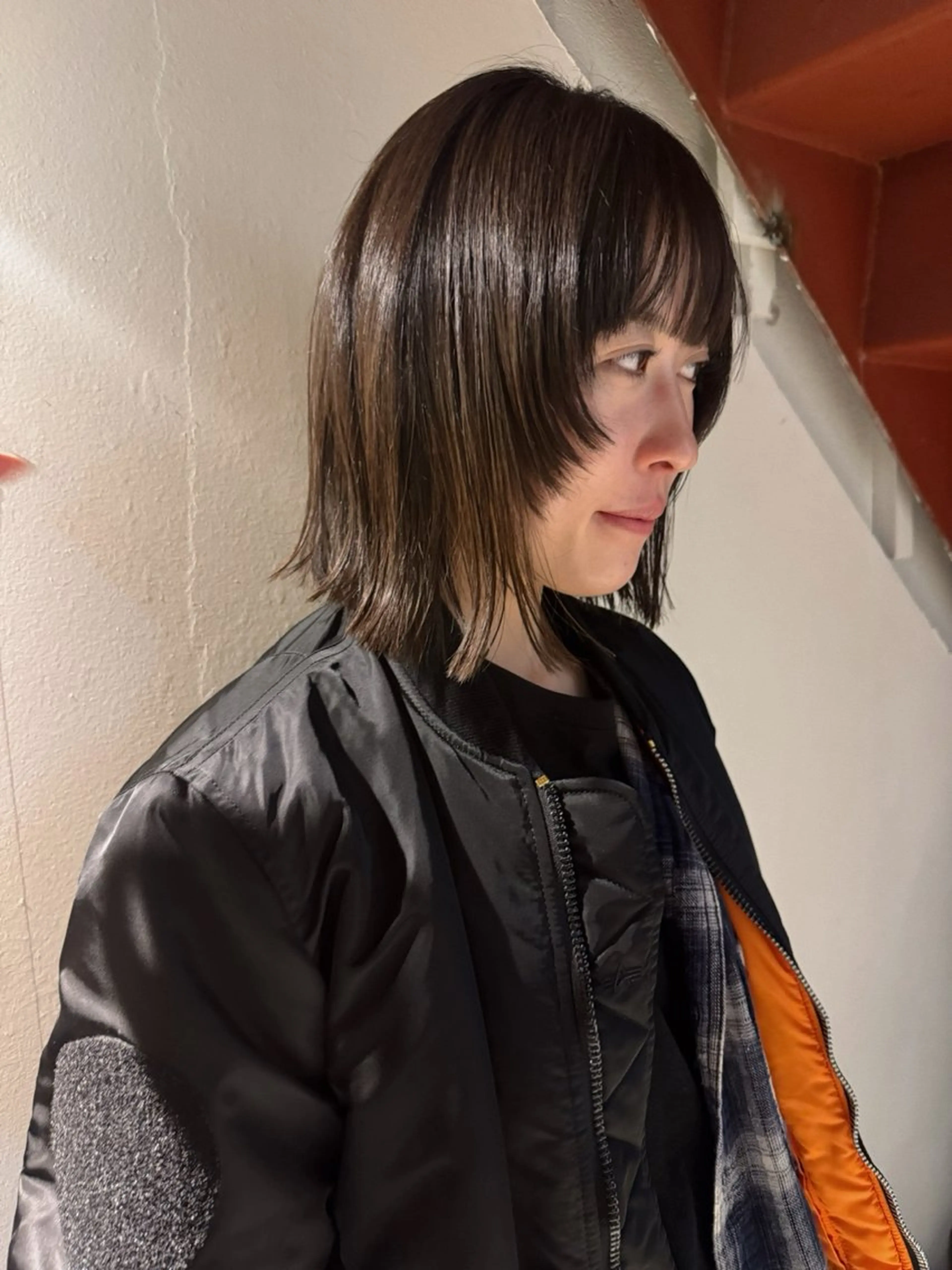 ショート カラー ヘアアレンジ ボブレイヤー ボブ レイヤーカット カット ヘアカラー トリートメント ヘアセット stand所属・ニュアンスヘア🌔 nanakoのヘアスタイル