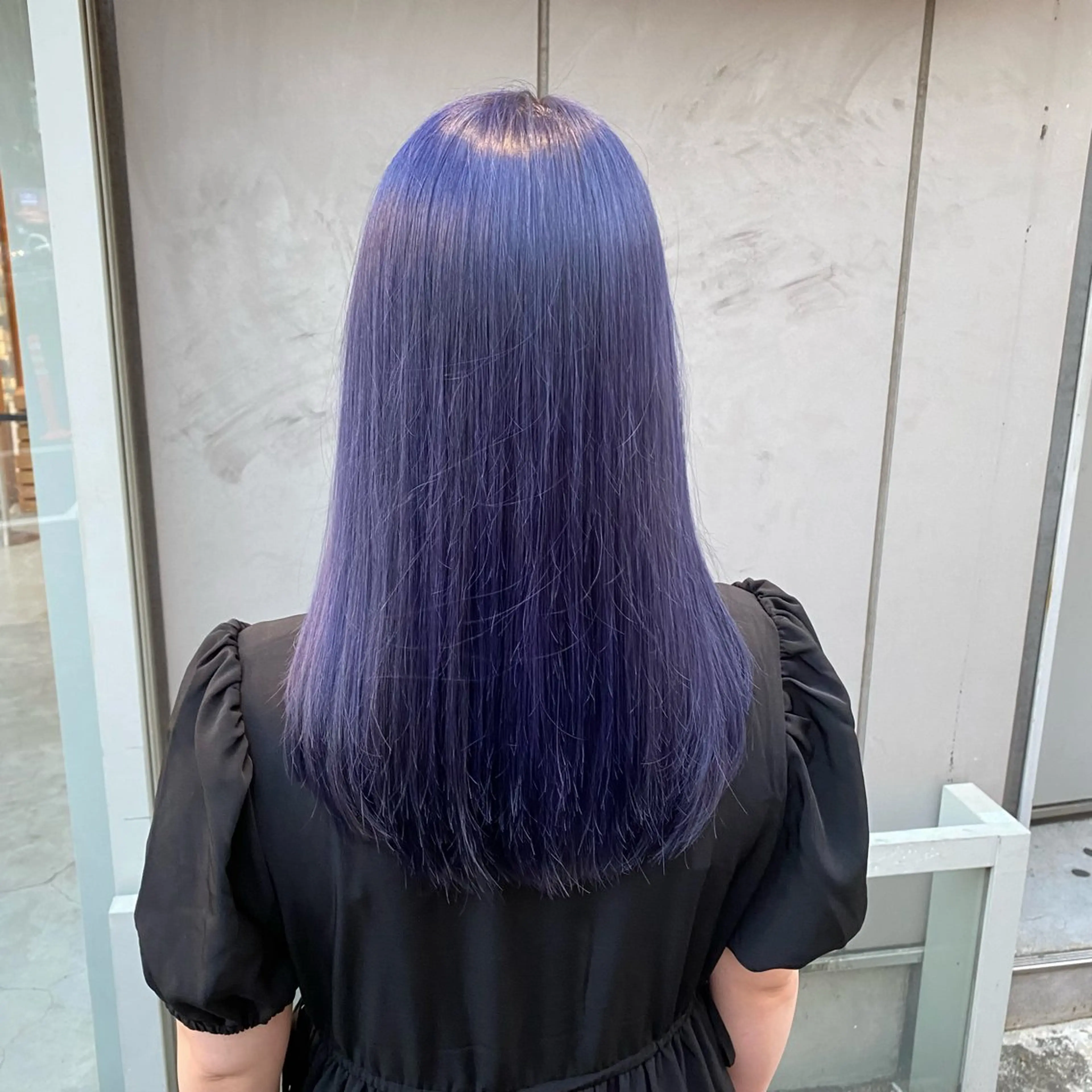 ロング カラー ヘアアレンジ ブリーチ ブルーカラー ブルーラベンダー ダブルカラー ラベンダーカラー 艶髪/韓国レイヤー 🤍Houtoのヘアスタイル