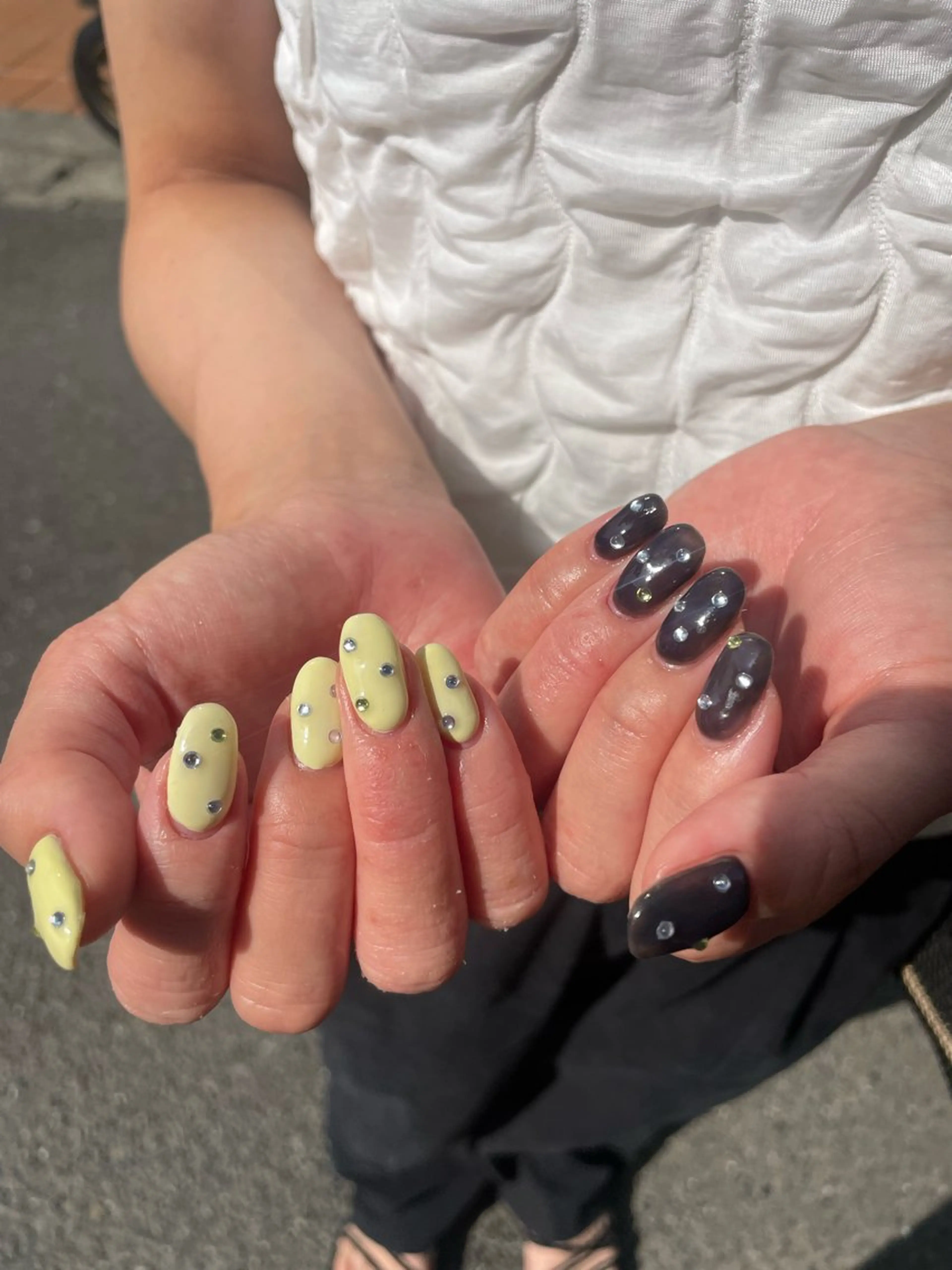 手:ビルダーorインフィル＋ワンカラー💅🏻の写真