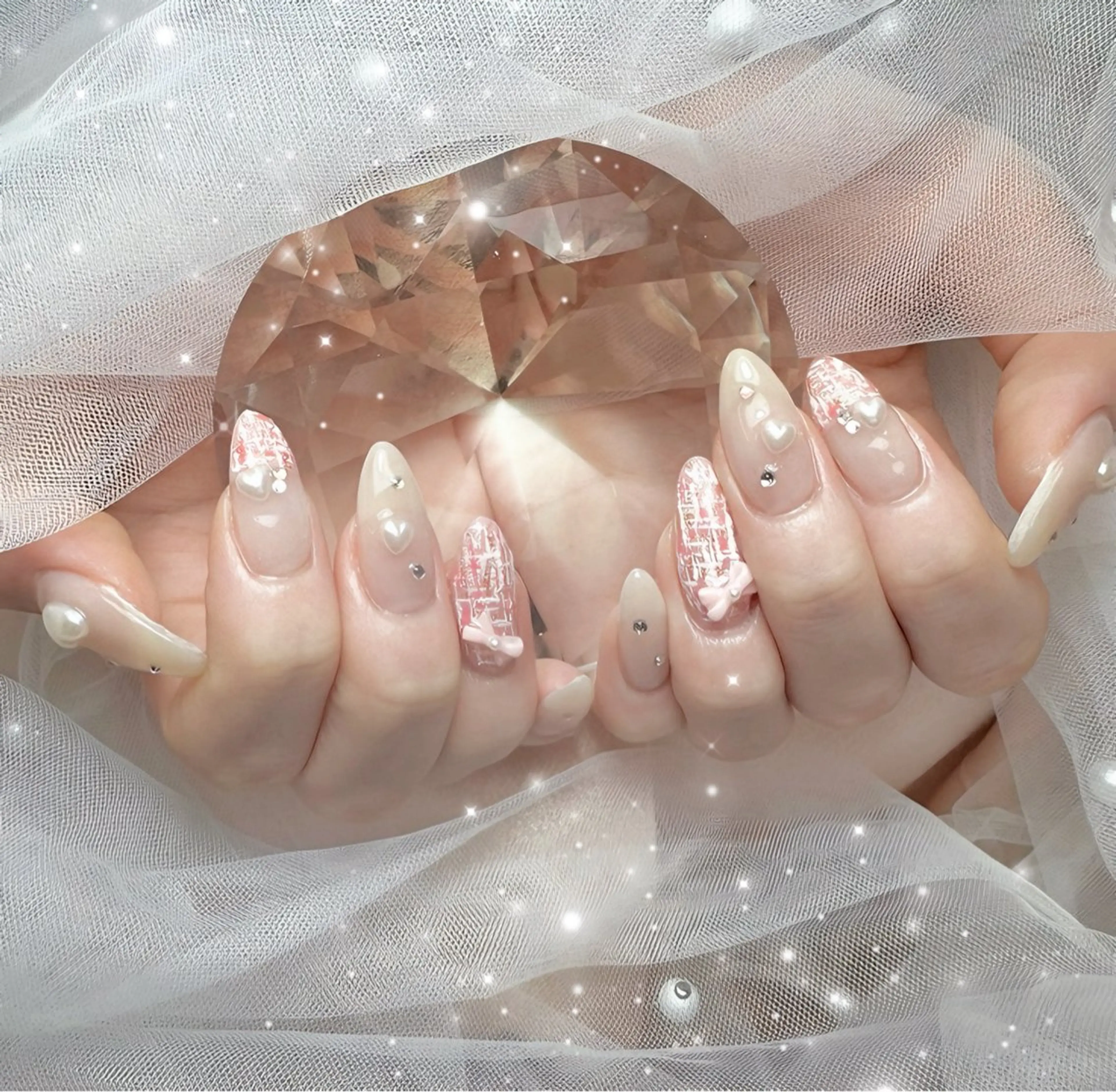 ネイル ツイードネイル Pawtique SAYAKAのネイルデザイン