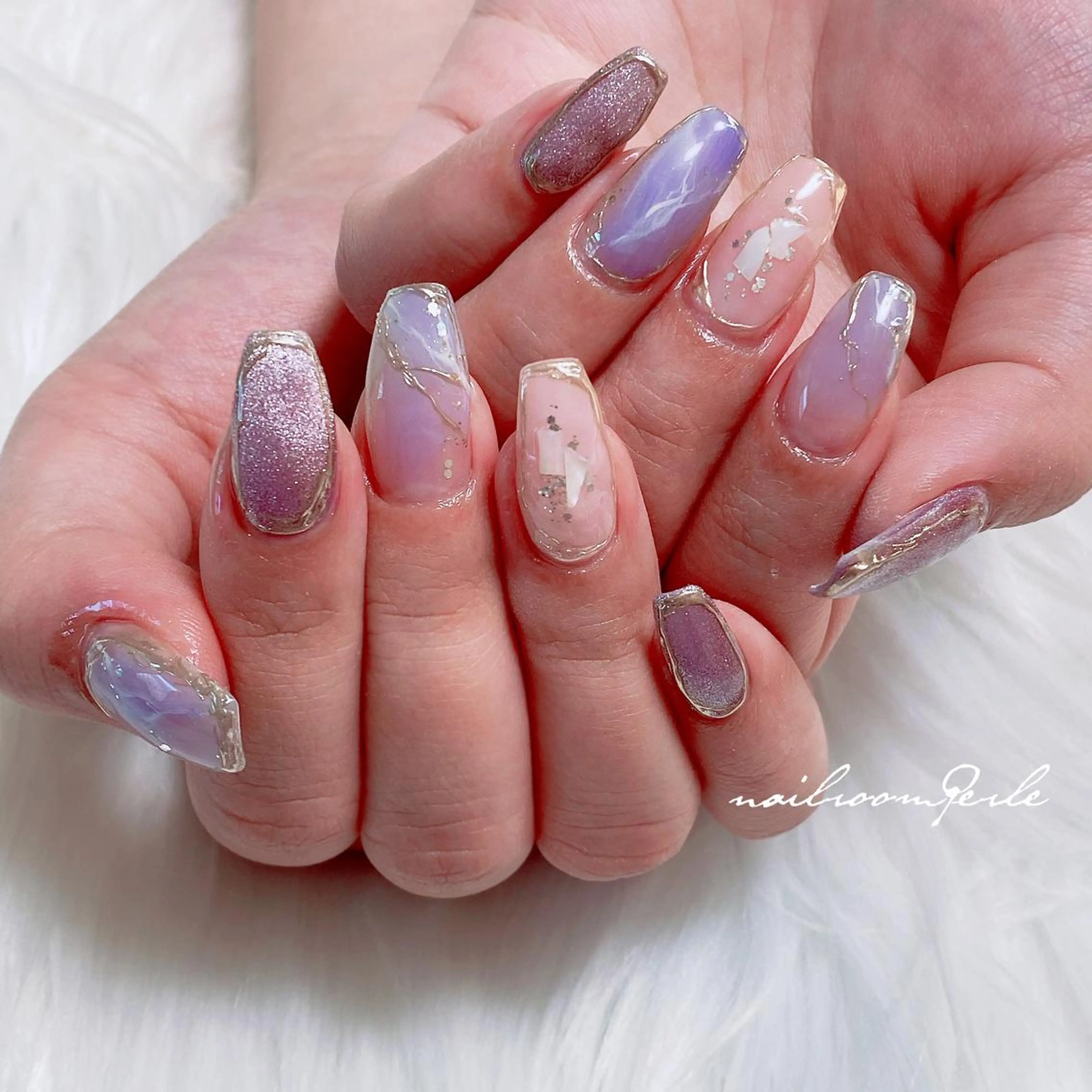 ネイル ハンドネイル nail room Perleのネイルデザイン