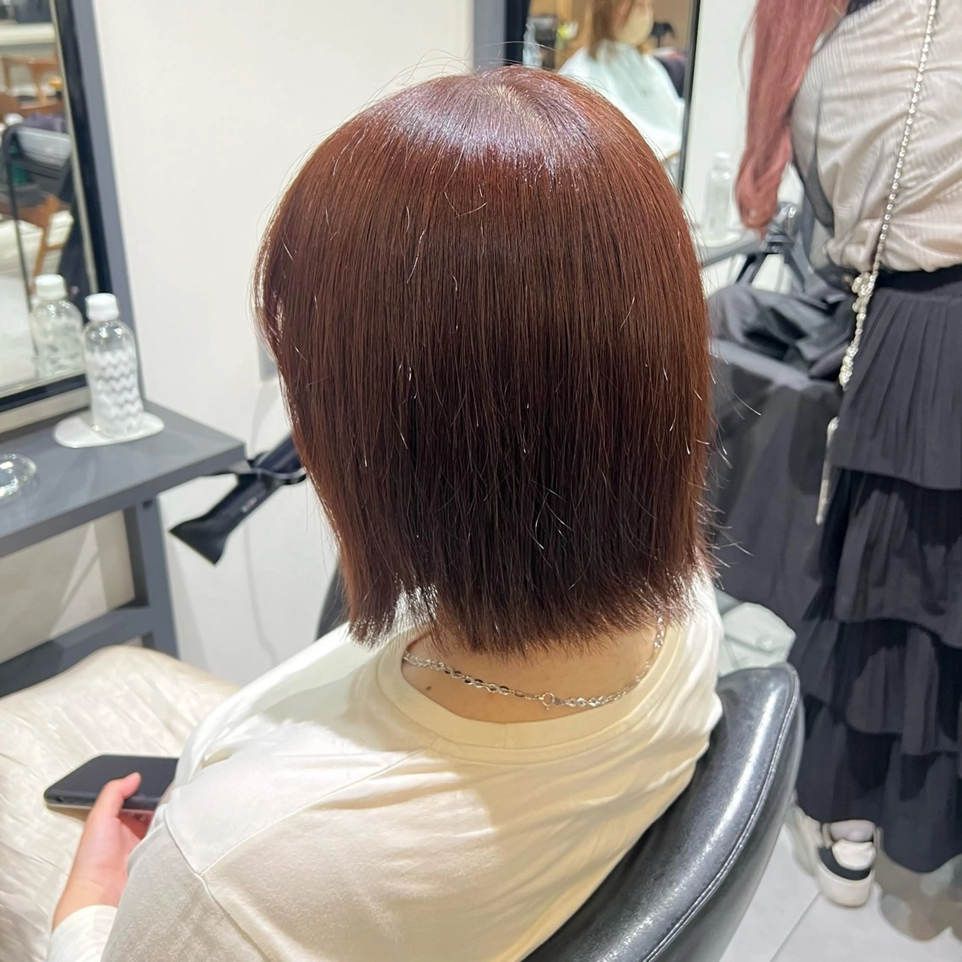 ショート オレンジブラウン Neale. ユメのヘアスタイル