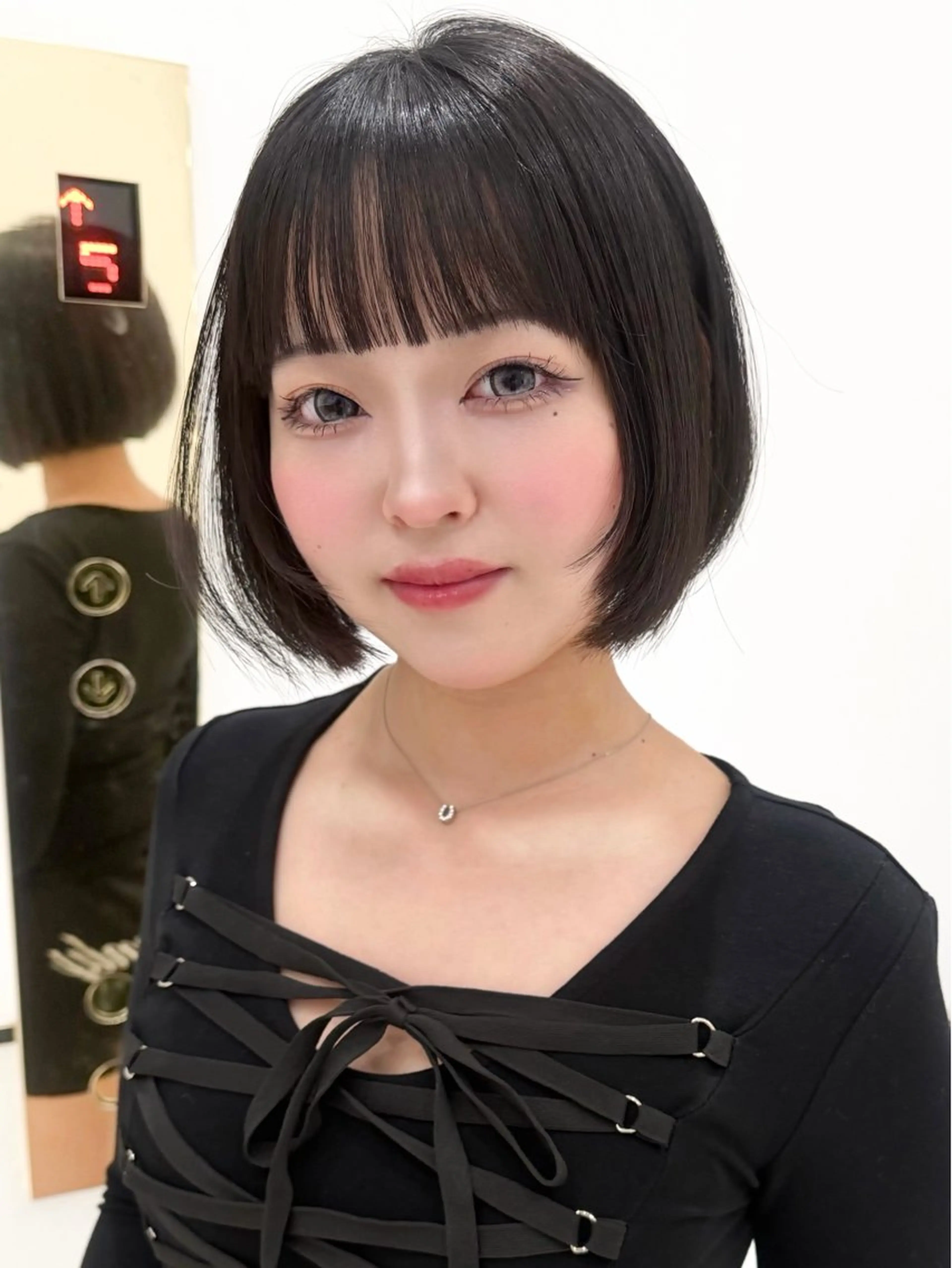ショート カラー ヘアアレンジ カット ヘアカラー トリートメント ヘッドスパ ヘアセット ‎🤍盛れるボブ/ 縮毛矯正🪽‪ひかりのヘアスタイル