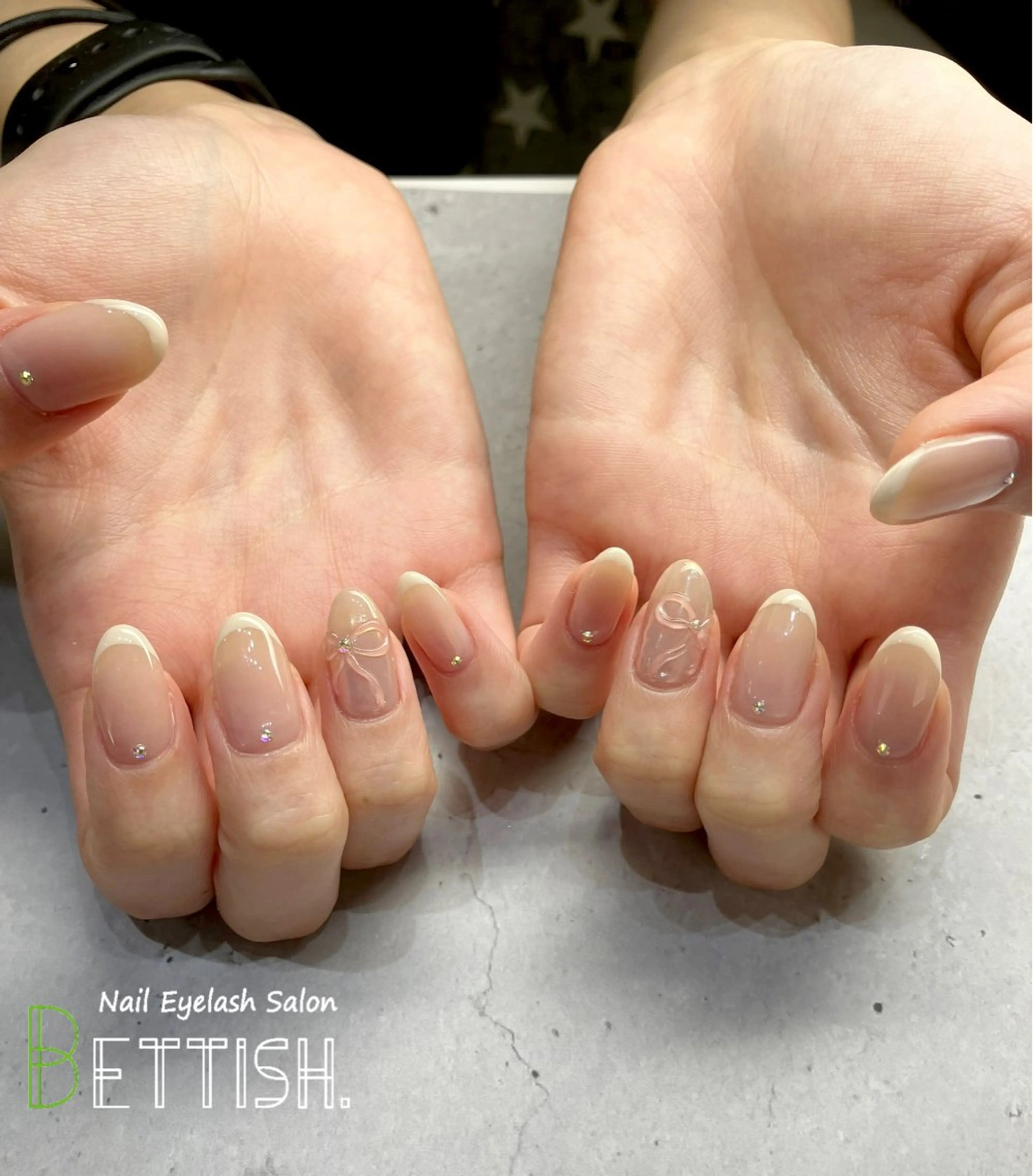 ネイル リボン ハンドネイル BETTISH. KUMIKO☺︎︎のネイルデザイン