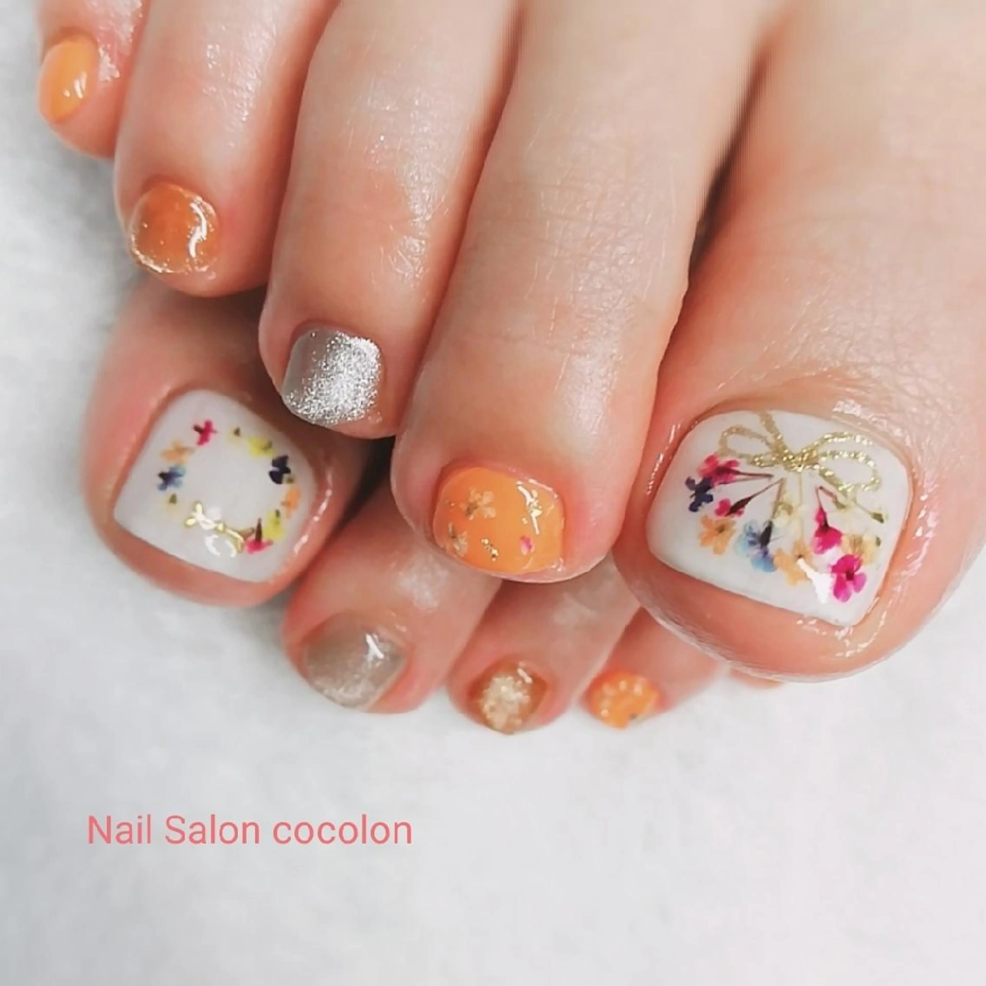 ネイル アートネイル ジェルネイル マグネットネイル フットネイル 柴崎 美幸のネイルデザイン