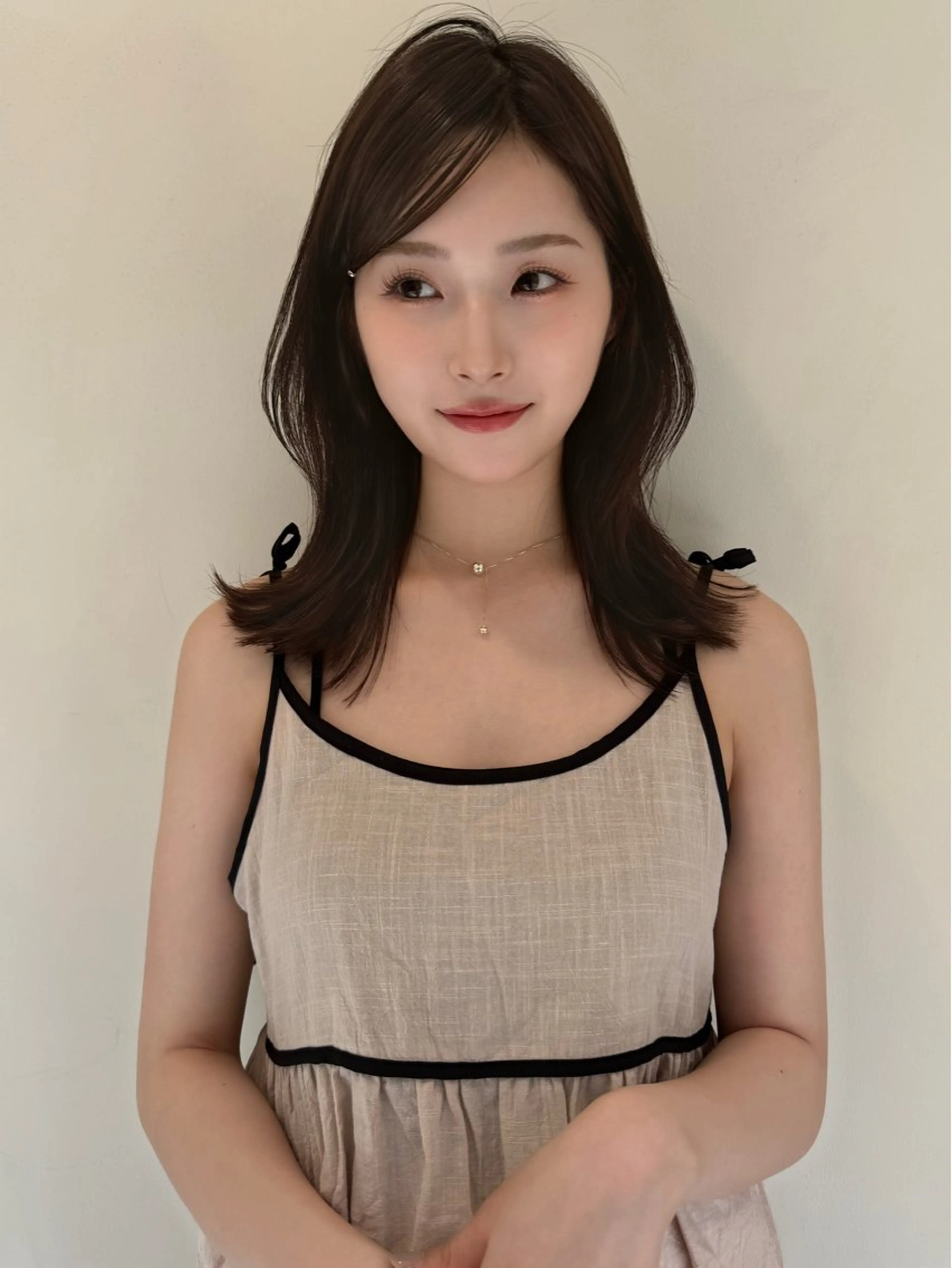 ミディアム ヘアカラー 透明感🍨レイヤー ヘアセット/miyuのヘアスタイル