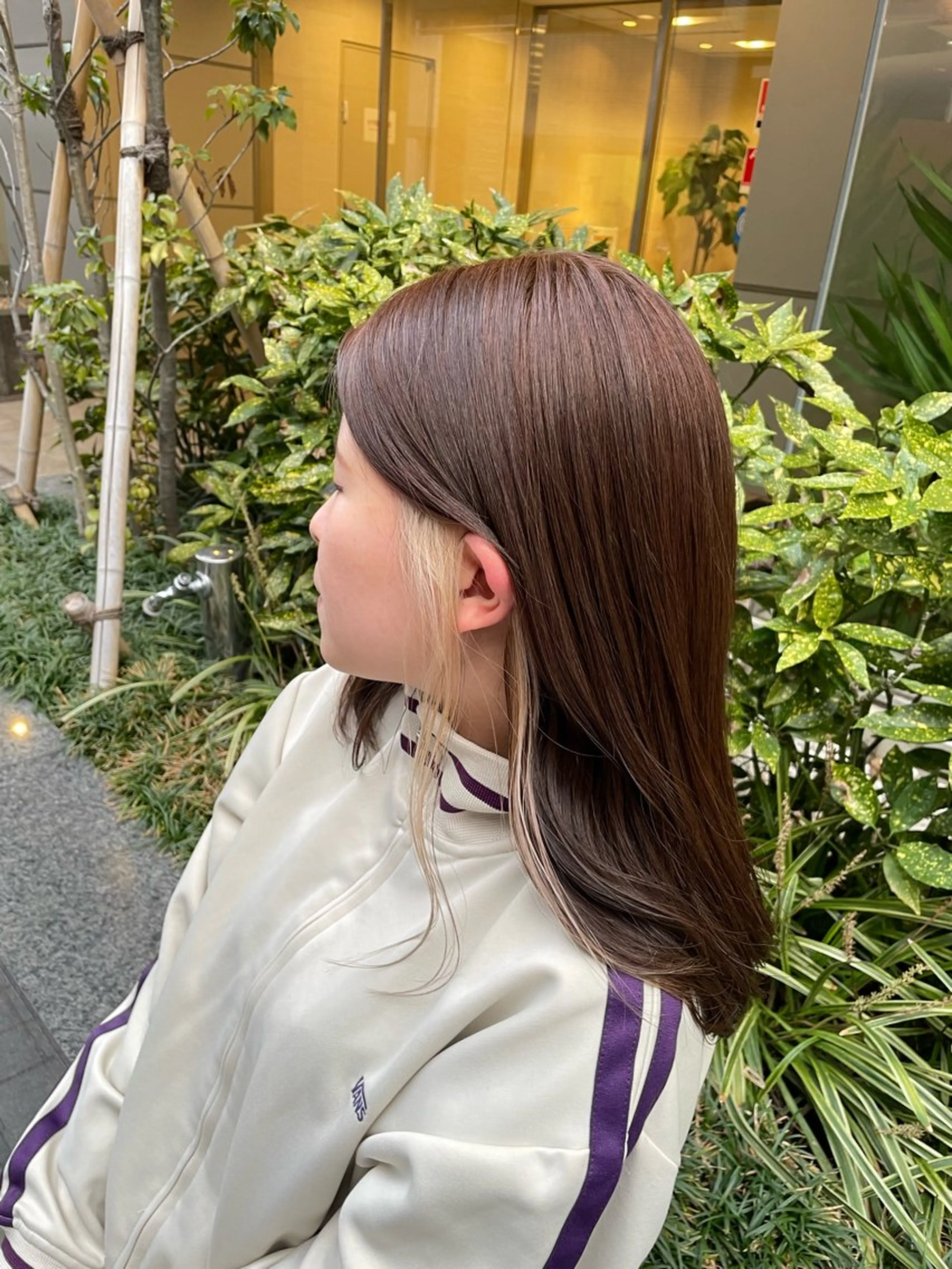 セミロング ハイトーン/ボブ /Riimooaのヘアスタイル