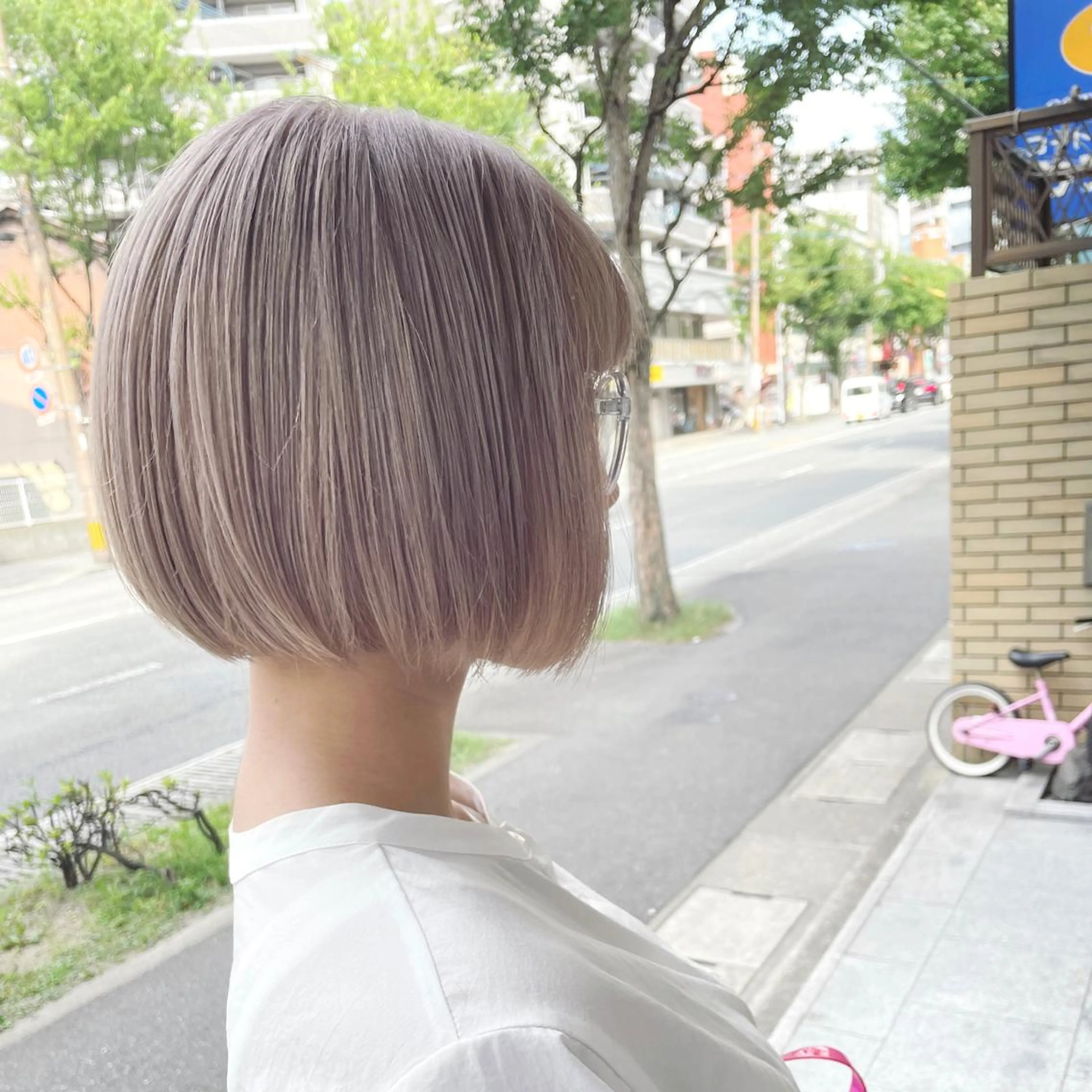 ショート ヘアカラー トリートメント 城　健太郎 💎ハイトーンのヘアスタイル