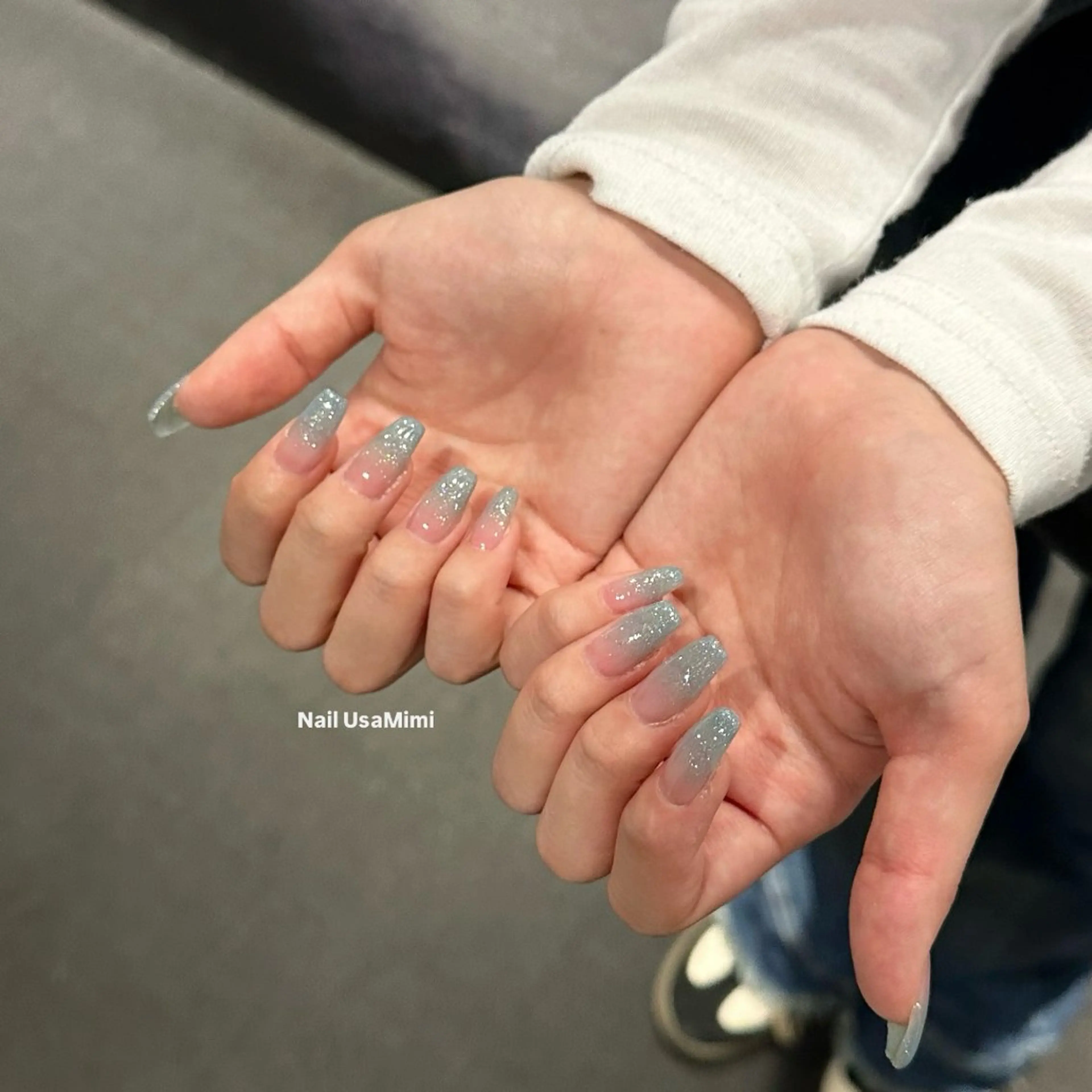 ネイル キラキラネイル 本町NailUsaM imi MOMOKAのネイルデザイン