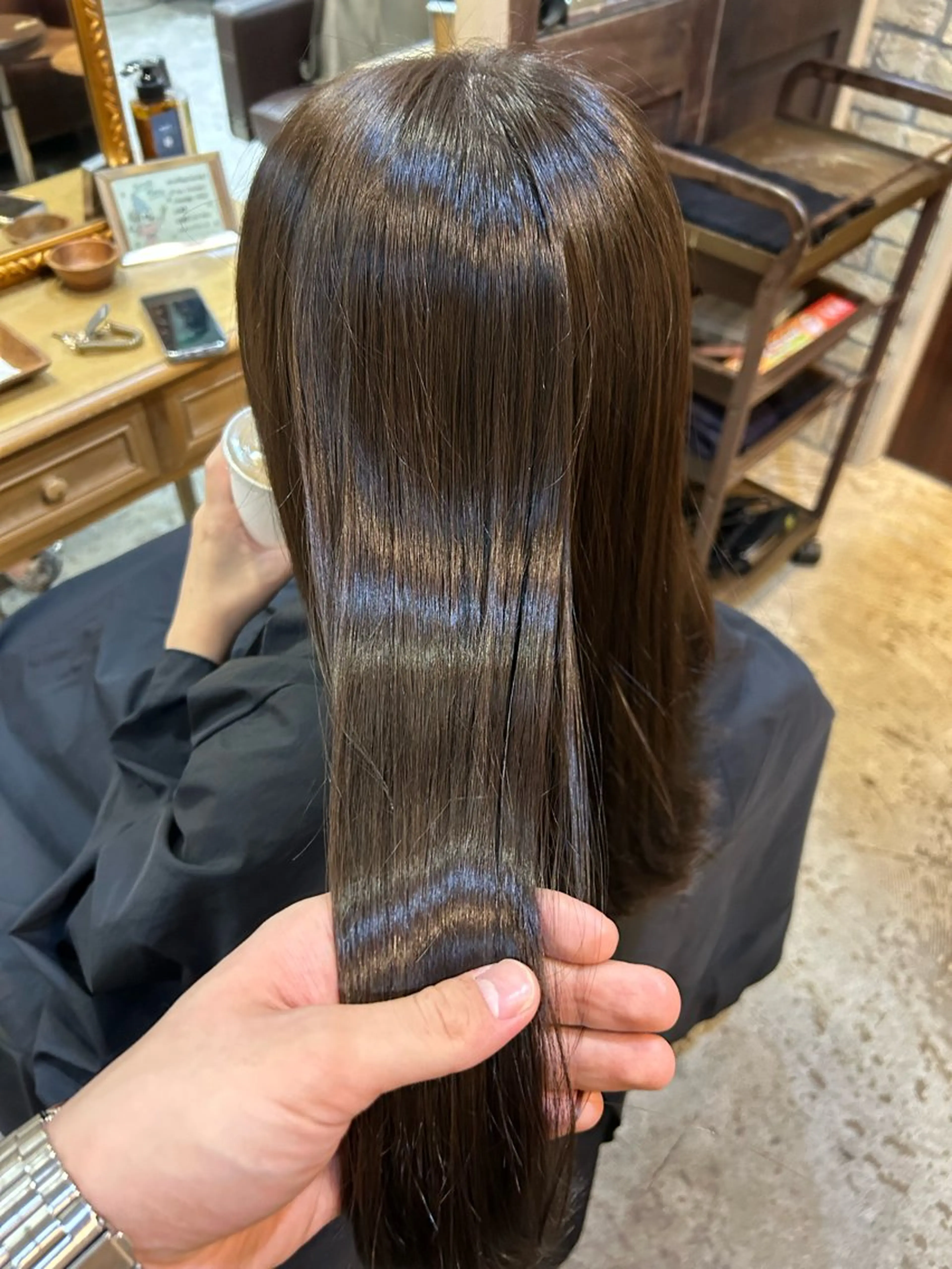 ロング カラー 小澤 一稀のヘアスタイル