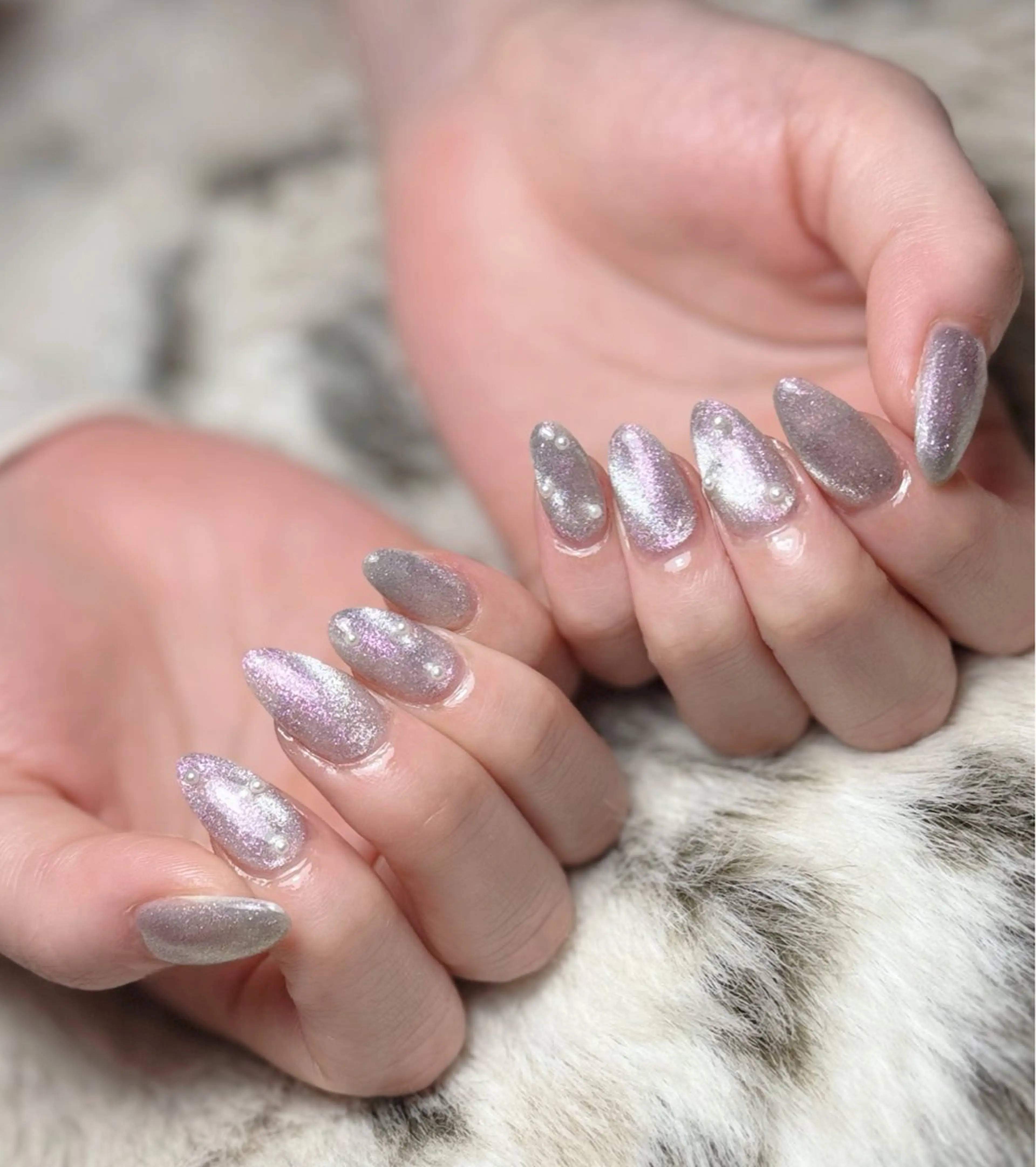 ネイル オーロラネイル ジェルネイル マグネットネイル メンズネイル ハンドネイル マイムネイル所属・MIMnail メンズネイリストのネイルデザイン