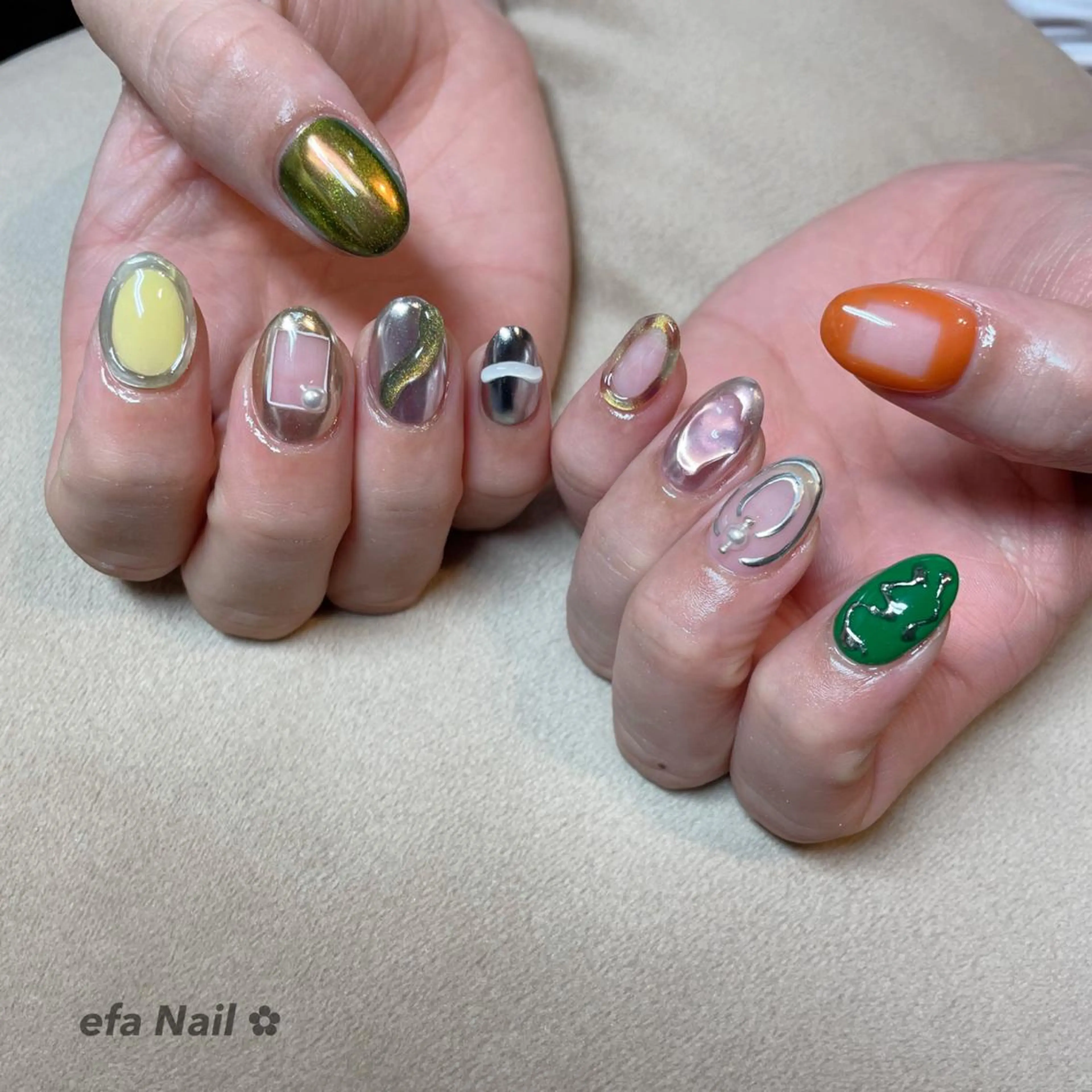 ネイル ハンドネイル efa's  EyeNail-おもろまち-所属・efa Nail 🌺Okinawaのネイルデザイン