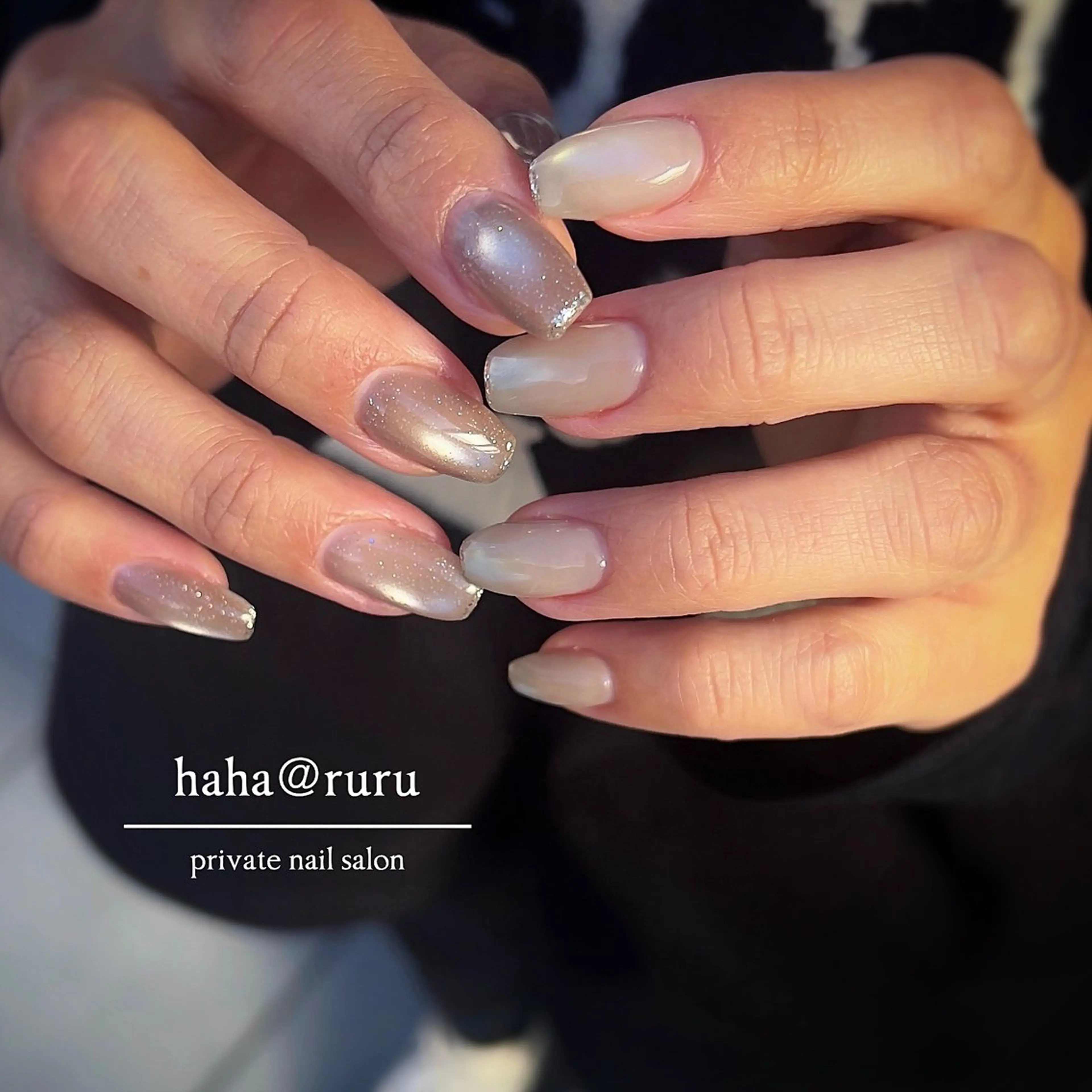 ネイル ラメ(グリッター) haha@ ruruのネイルデザイン