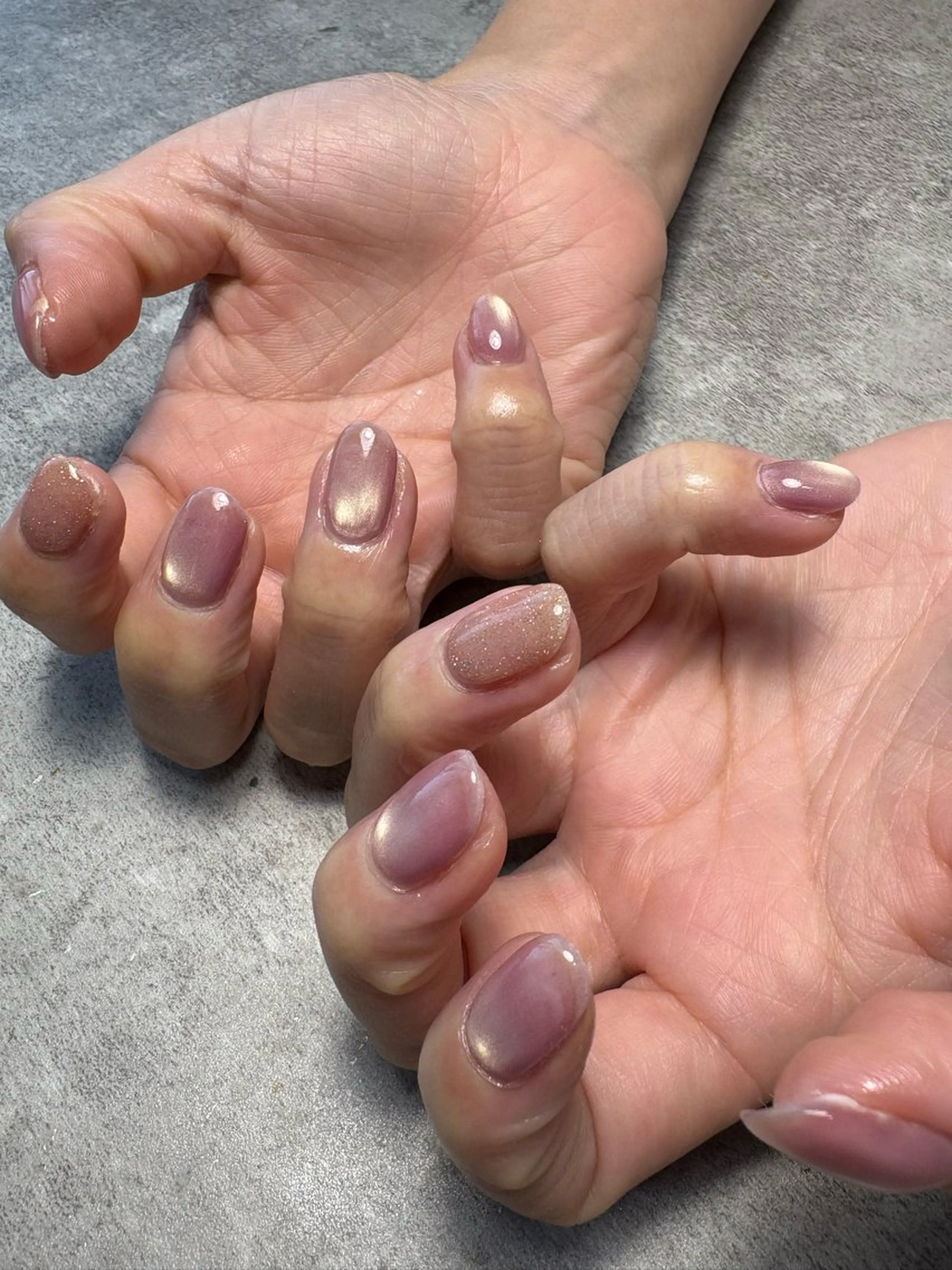 ネイル フラッシュネイル マグネットネイル nailsalon bambiのネイルデザイン