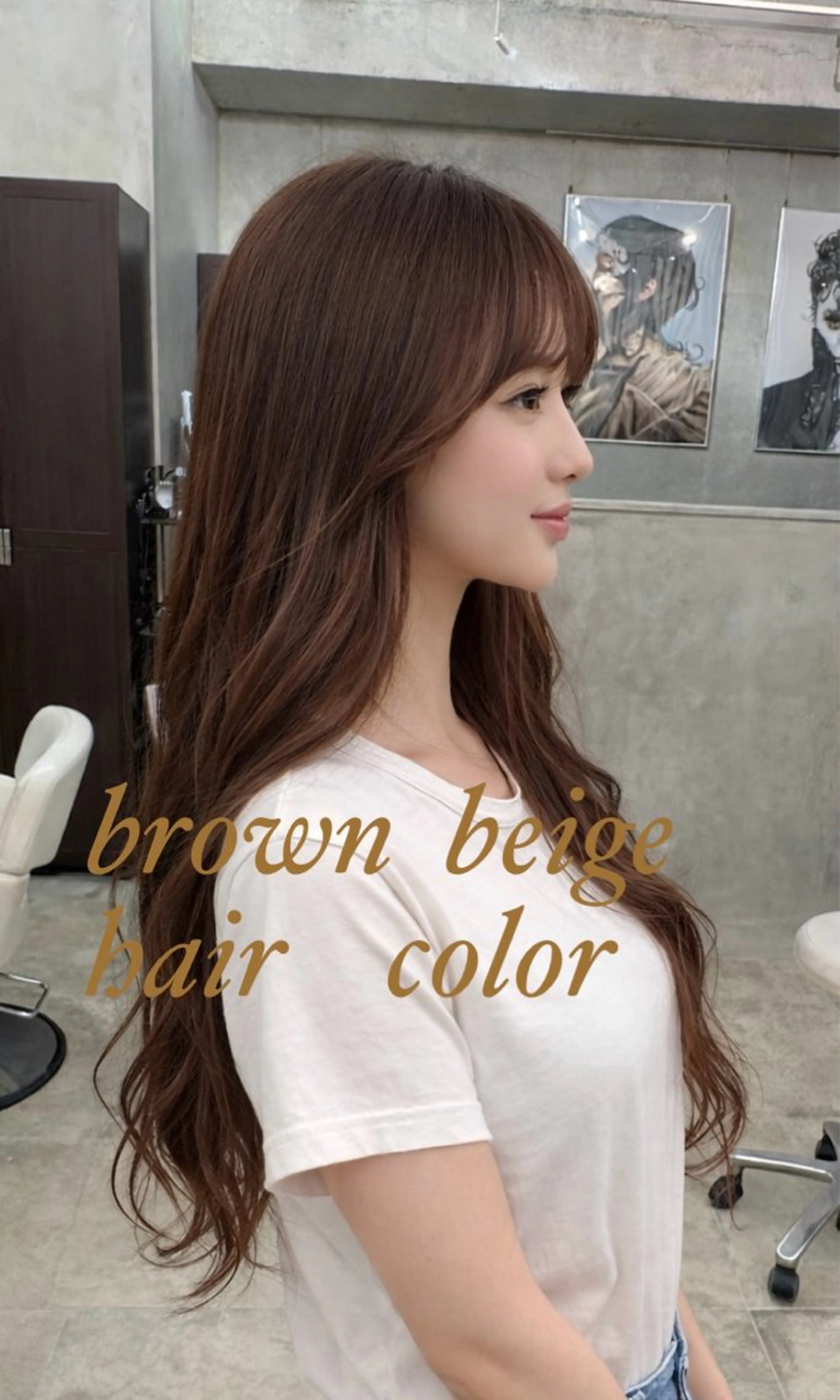 ロング カラー カット ヘアカラー トリートメント M.SLASH 辻 孝志のヘアスタイル