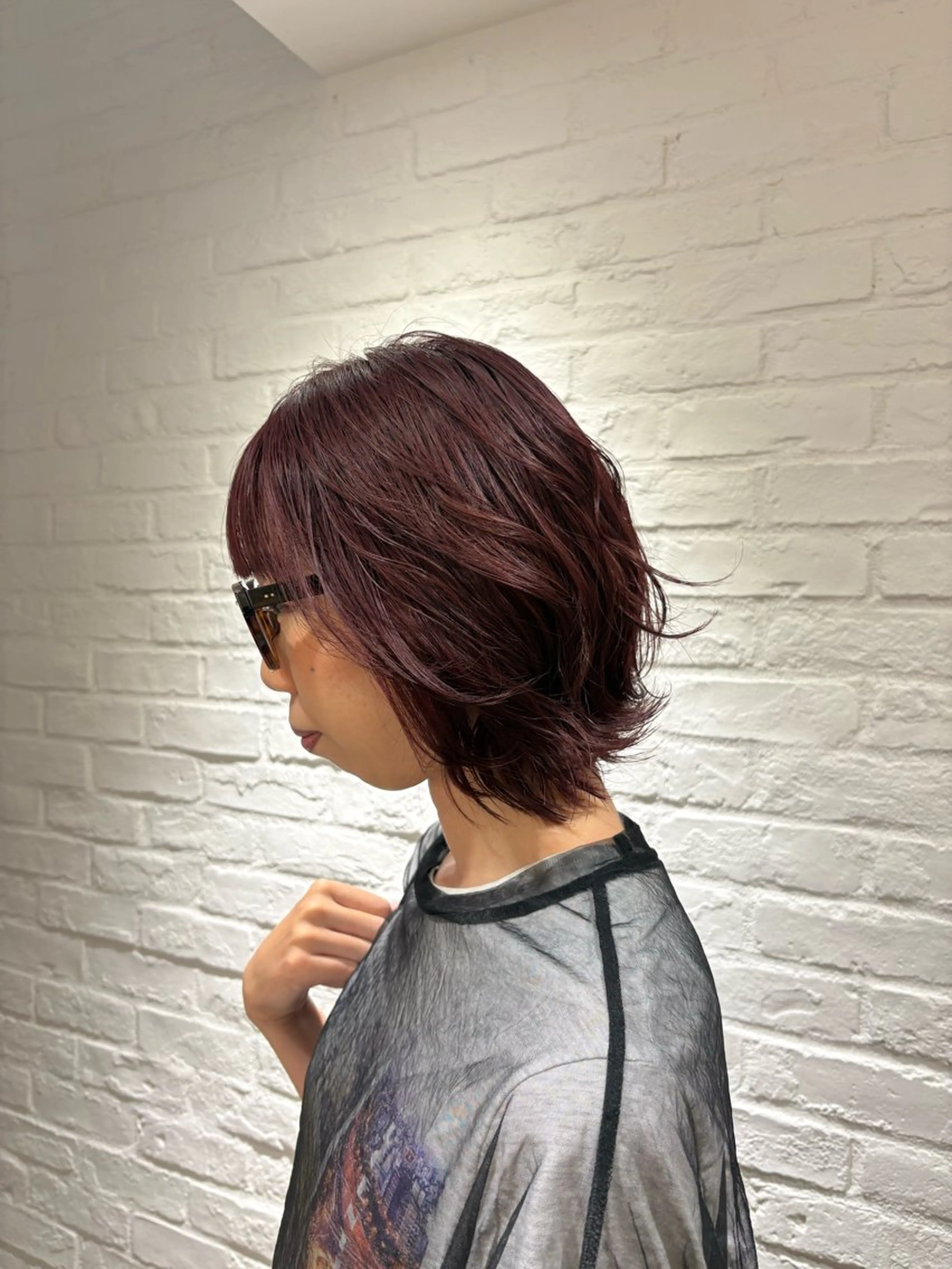ショート カラー ヘアカラー 梅田/透明感カラー /ひかるのヘアスタイル