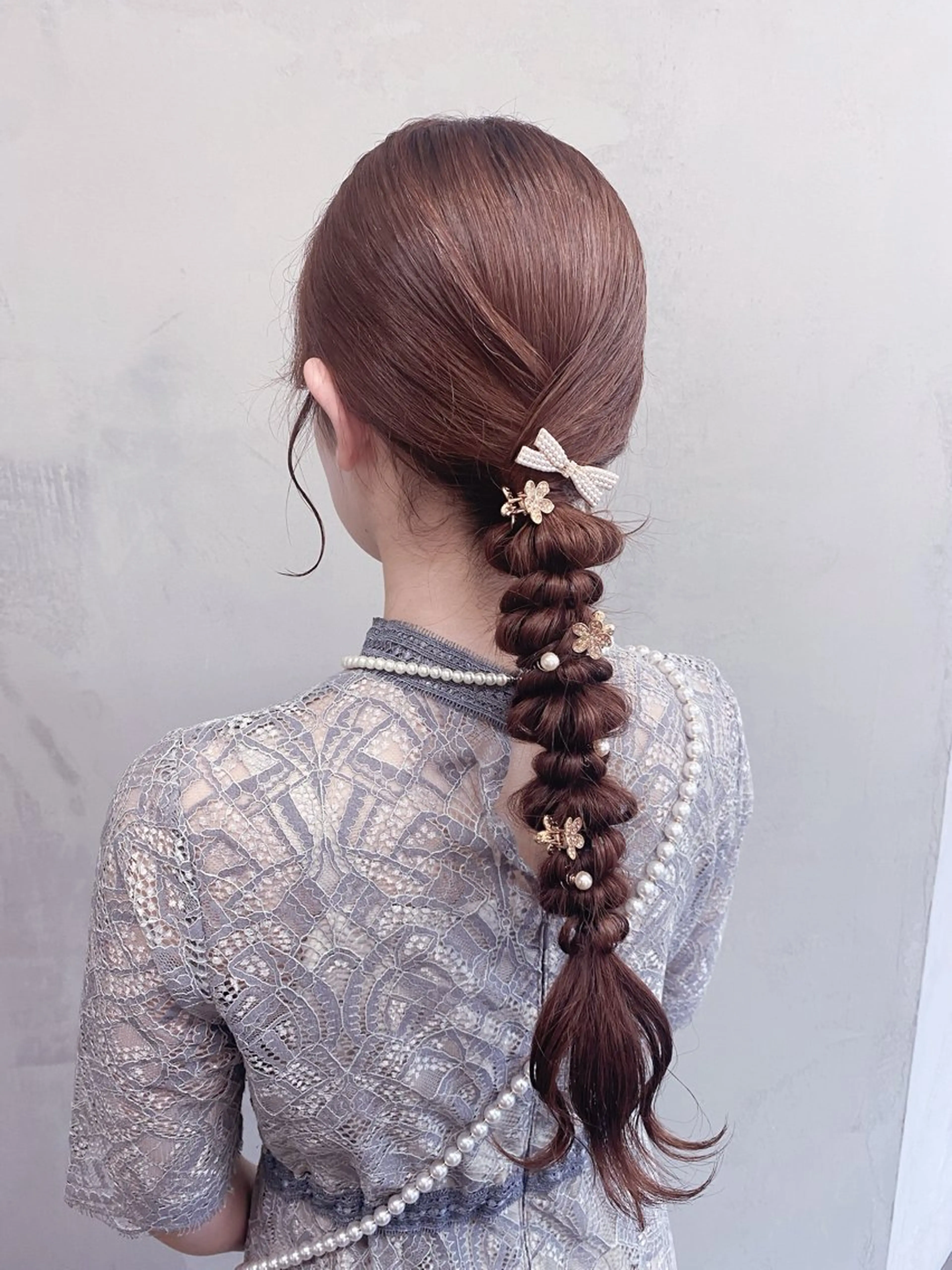 ロング ヘアセット ななみ/博多/ ブリーチ/髪質改善のヘアスタイル