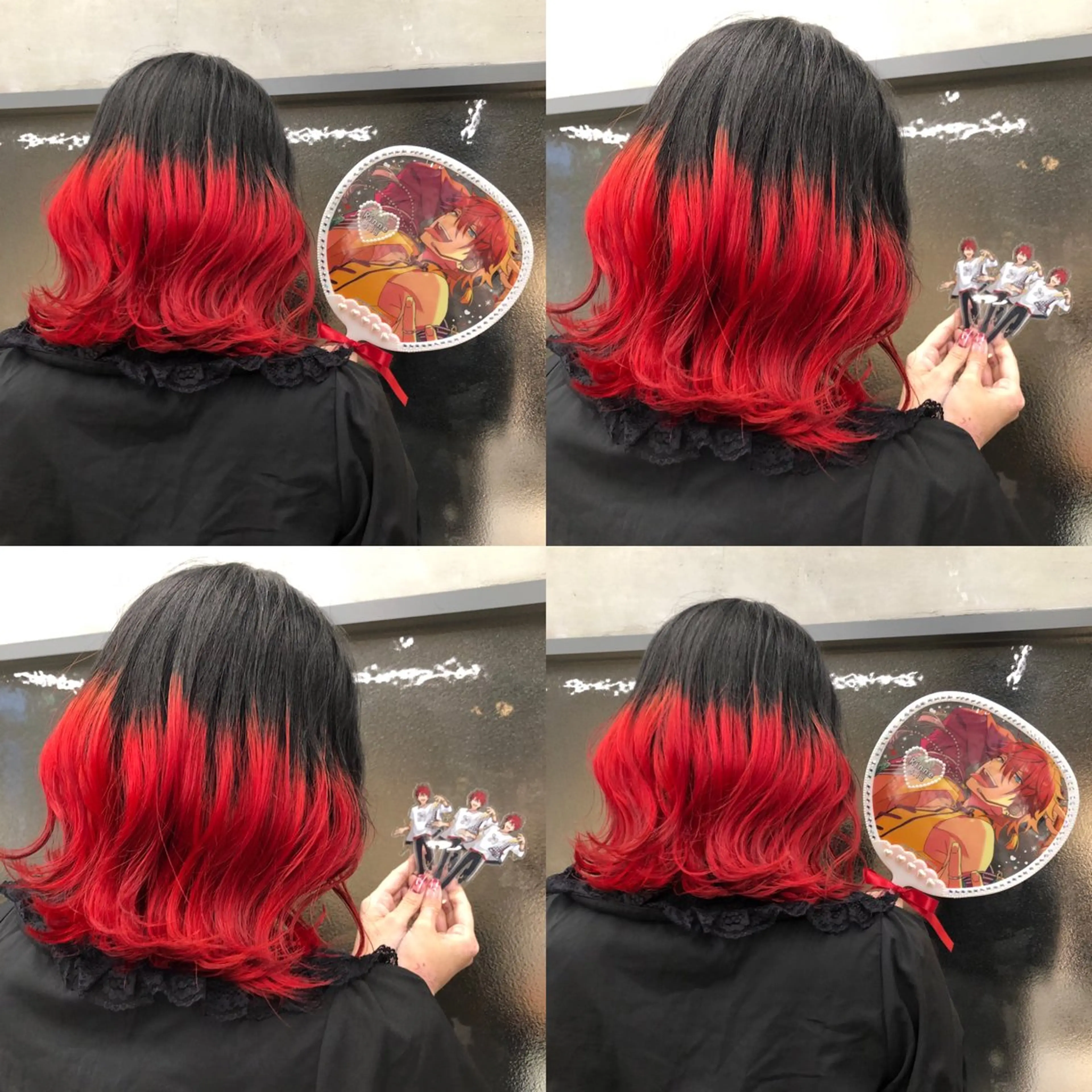 ミディアム カラー ブリーチ グラデーションカラー 推しカラー✨ オタク美容師ユウカのヘアスタイル