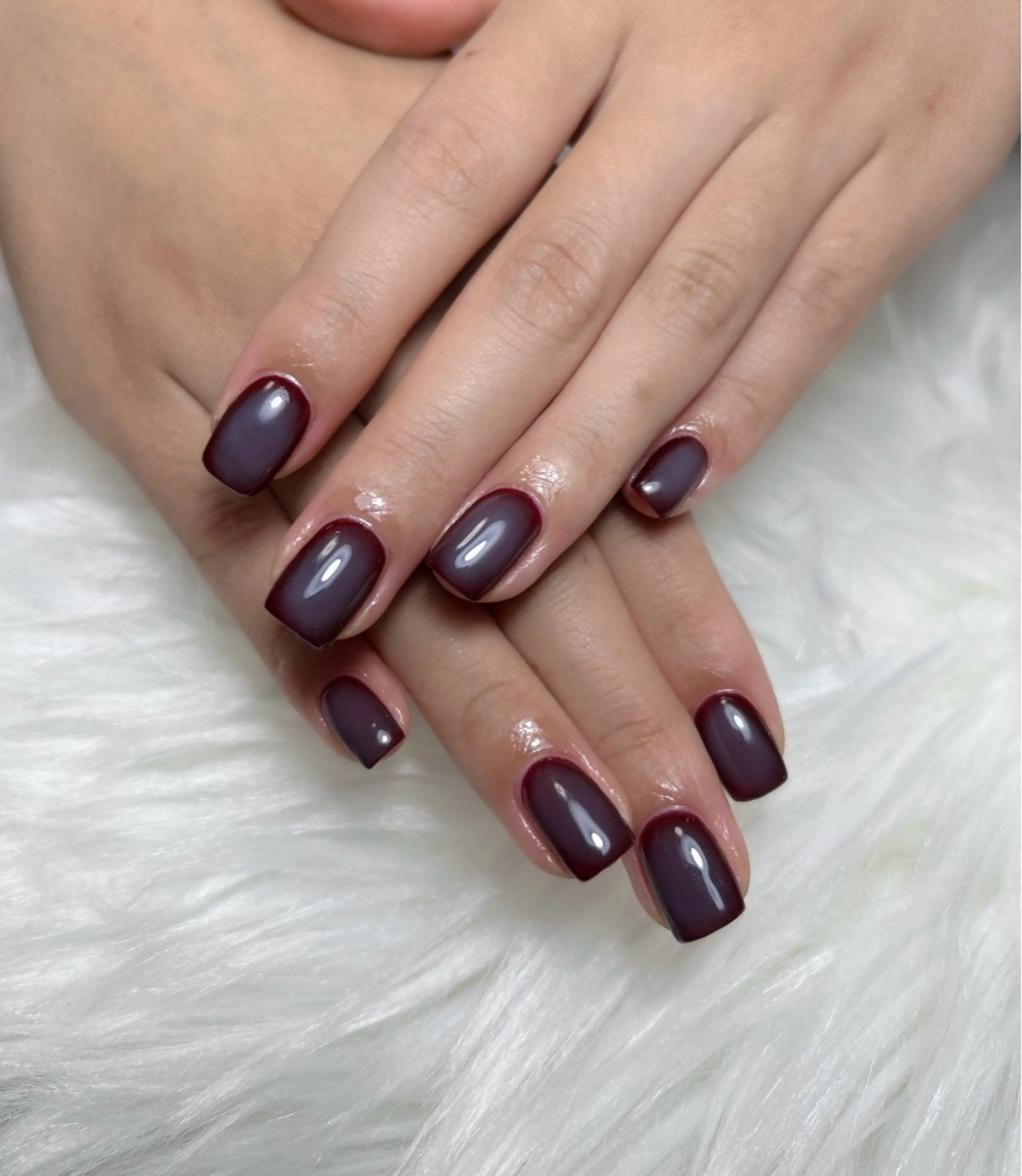 ネイル アートネイル オーロラネイル チークネイル 長さ出し フットネイル Chan nailsのネイルデザイン