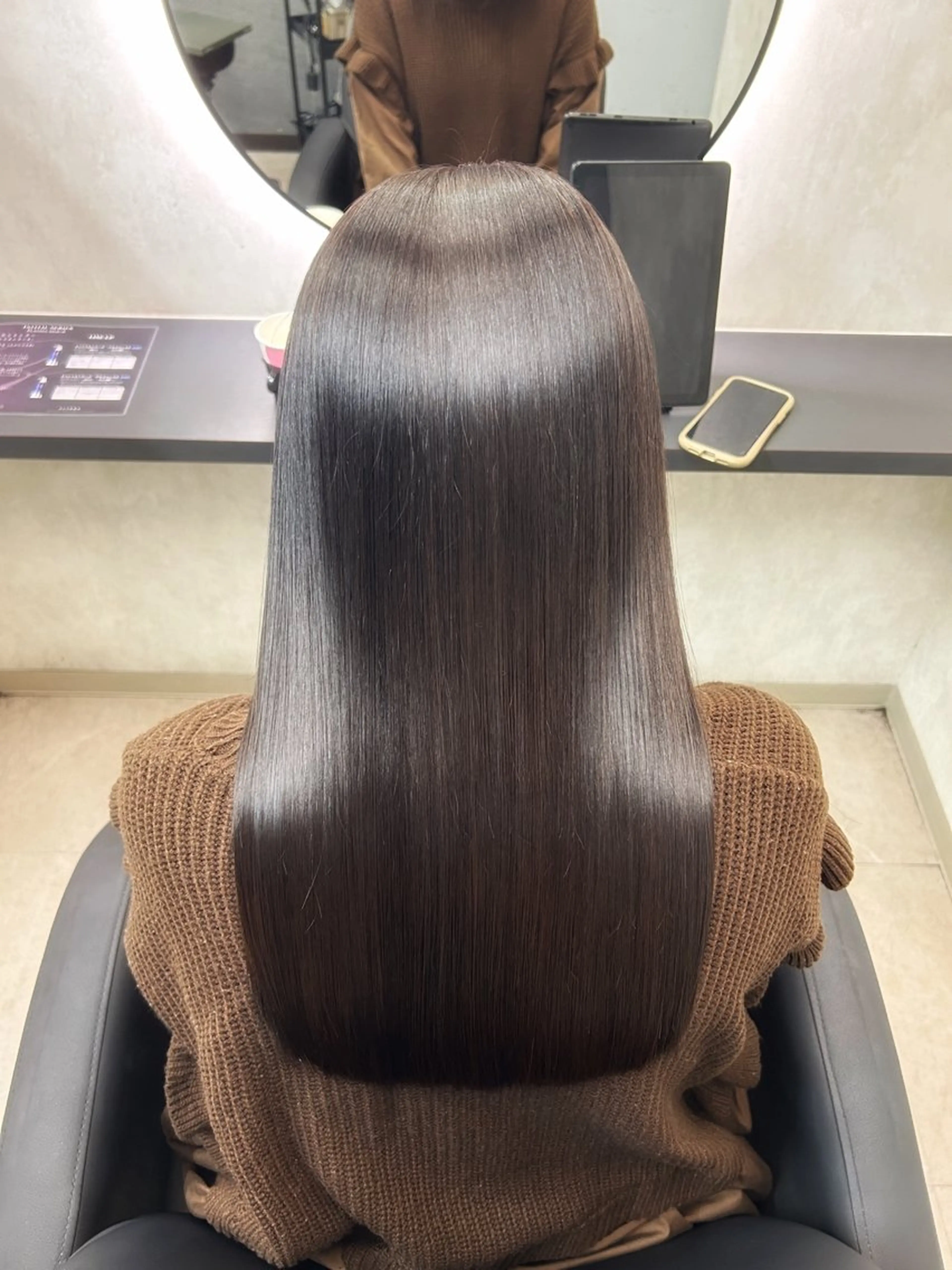 セミロング 新宿/美髪矯正 髪質改善/韓国風山本のヘアスタイル