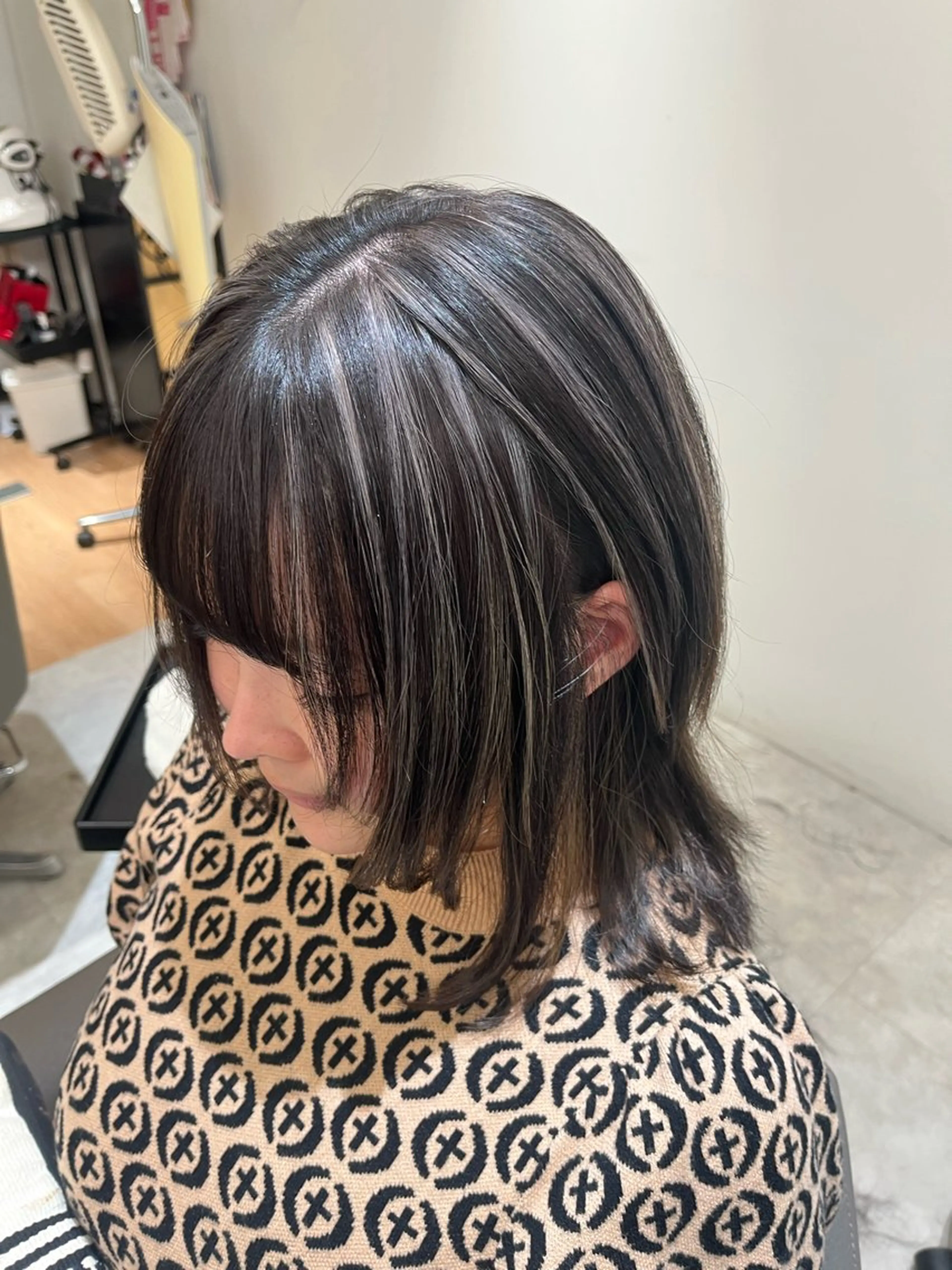 ミディアム ヘアカラー こじま しょういちのヘアスタイル