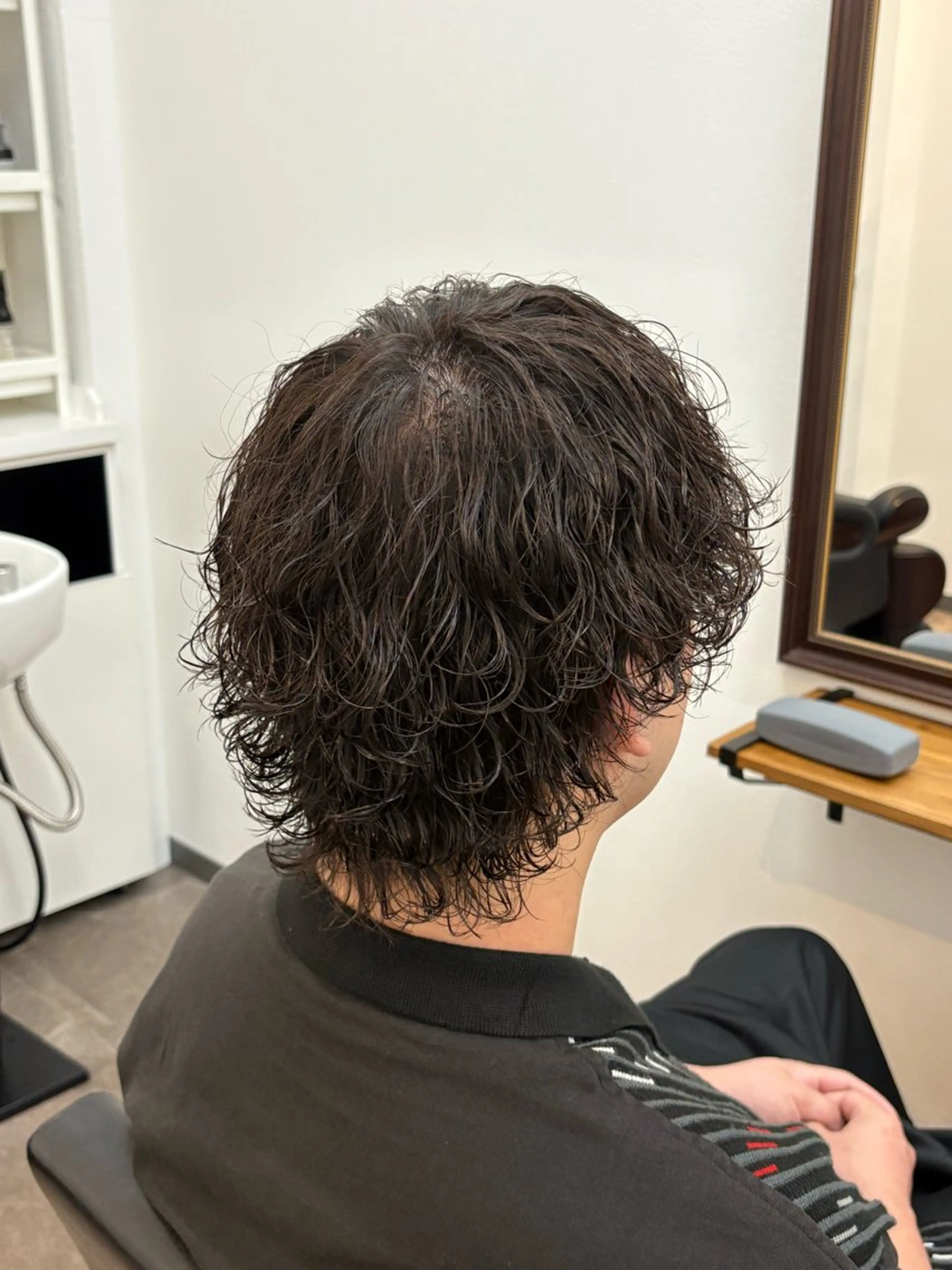 パーマ メンズ メンズパーマ 波巻きパーマ men's salon es.所属・堀田 裕世のヘアスタイル