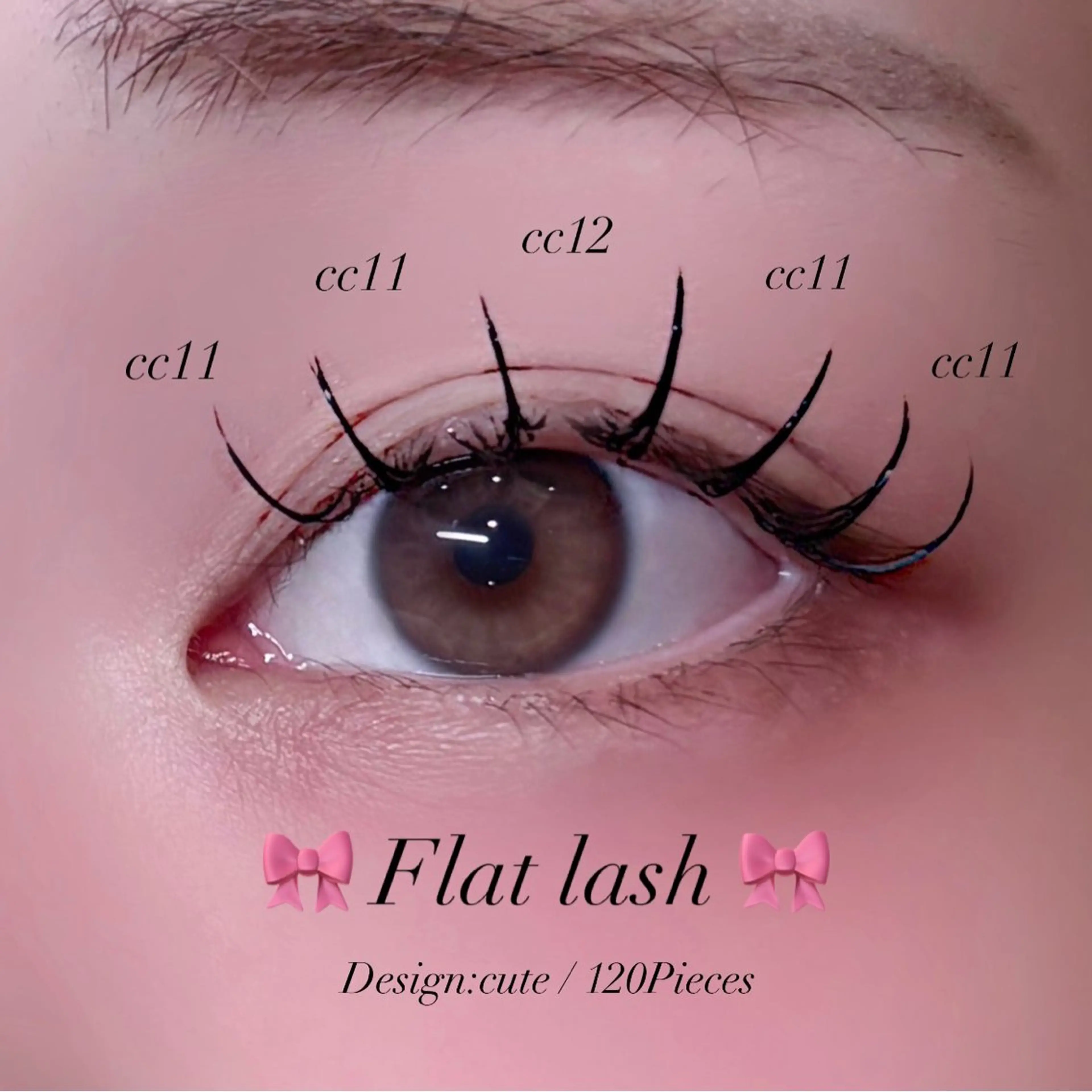 マツエク・マツパ フラットラッシュ マツエク 🎀束感/バインド/ 𝐑𝐔𝐀🎀♡のマツエク・マツパデザイン