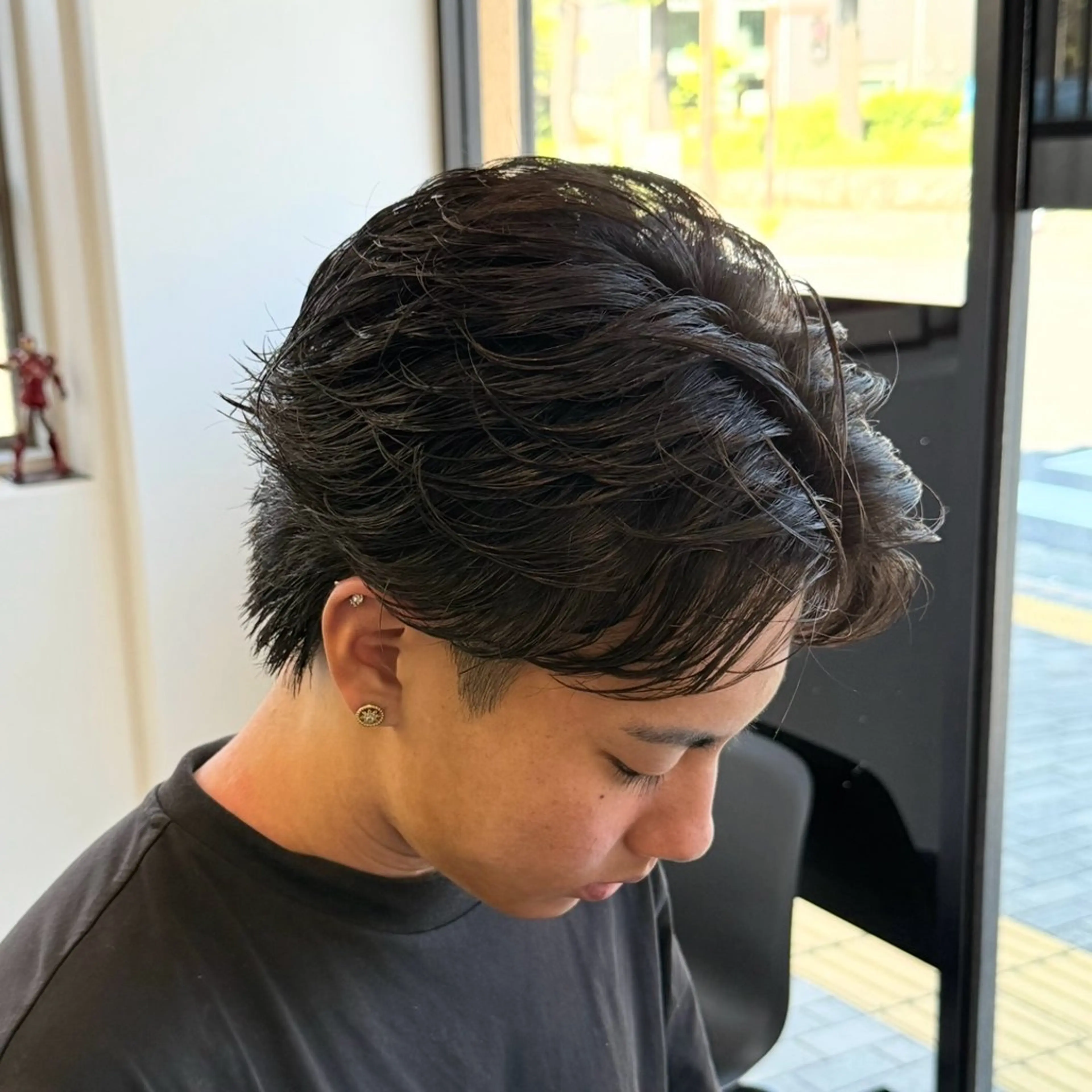 ショート パーマ メンズ カット パーマ GROOM men's hair所属・メンズカット/パーマ 川崎　智大のヘアスタイル