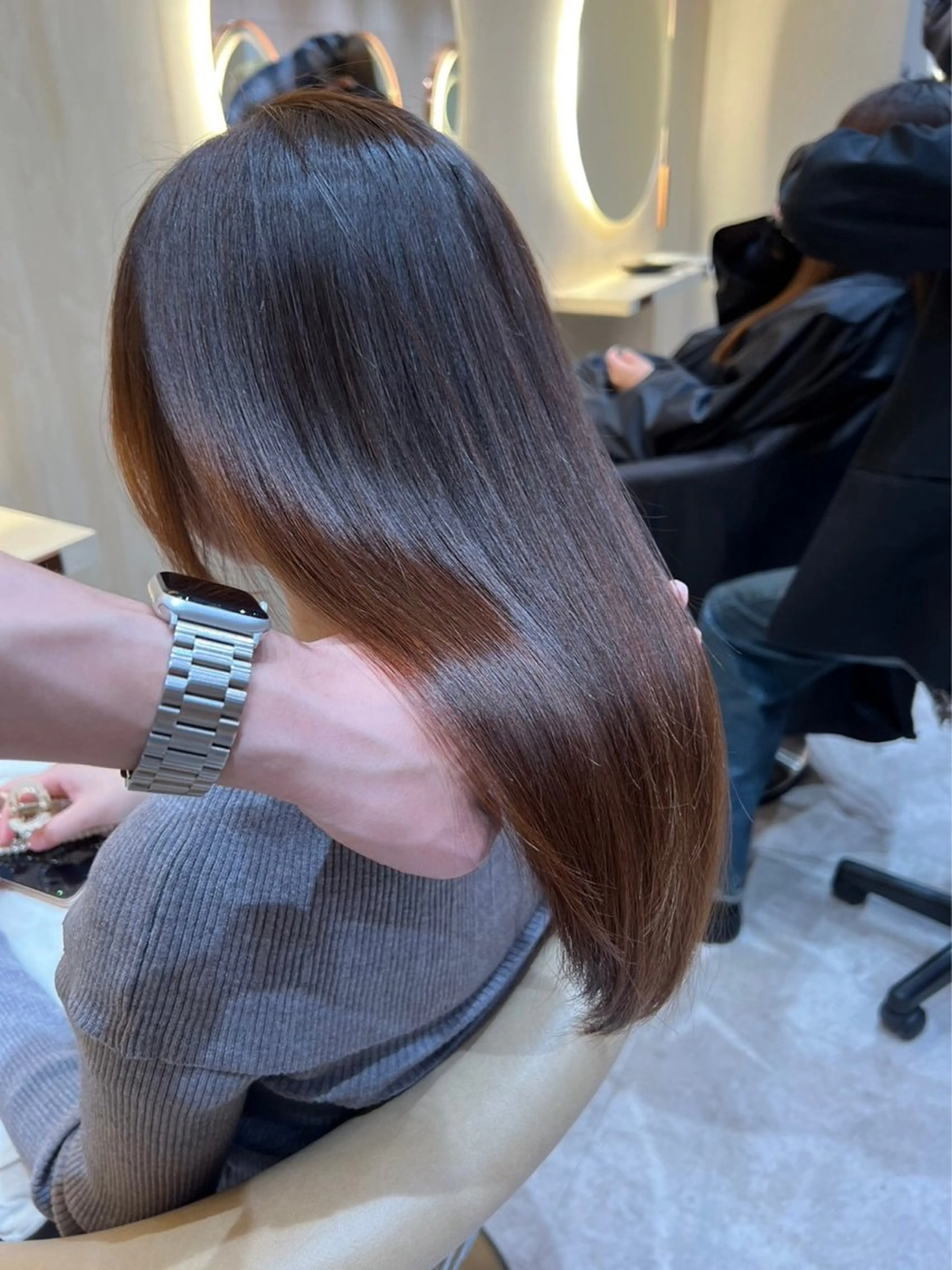 ロング 縮毛矯正 🩵縮毛矯正・ボブ 岩原朋也🩵のヘアスタイル