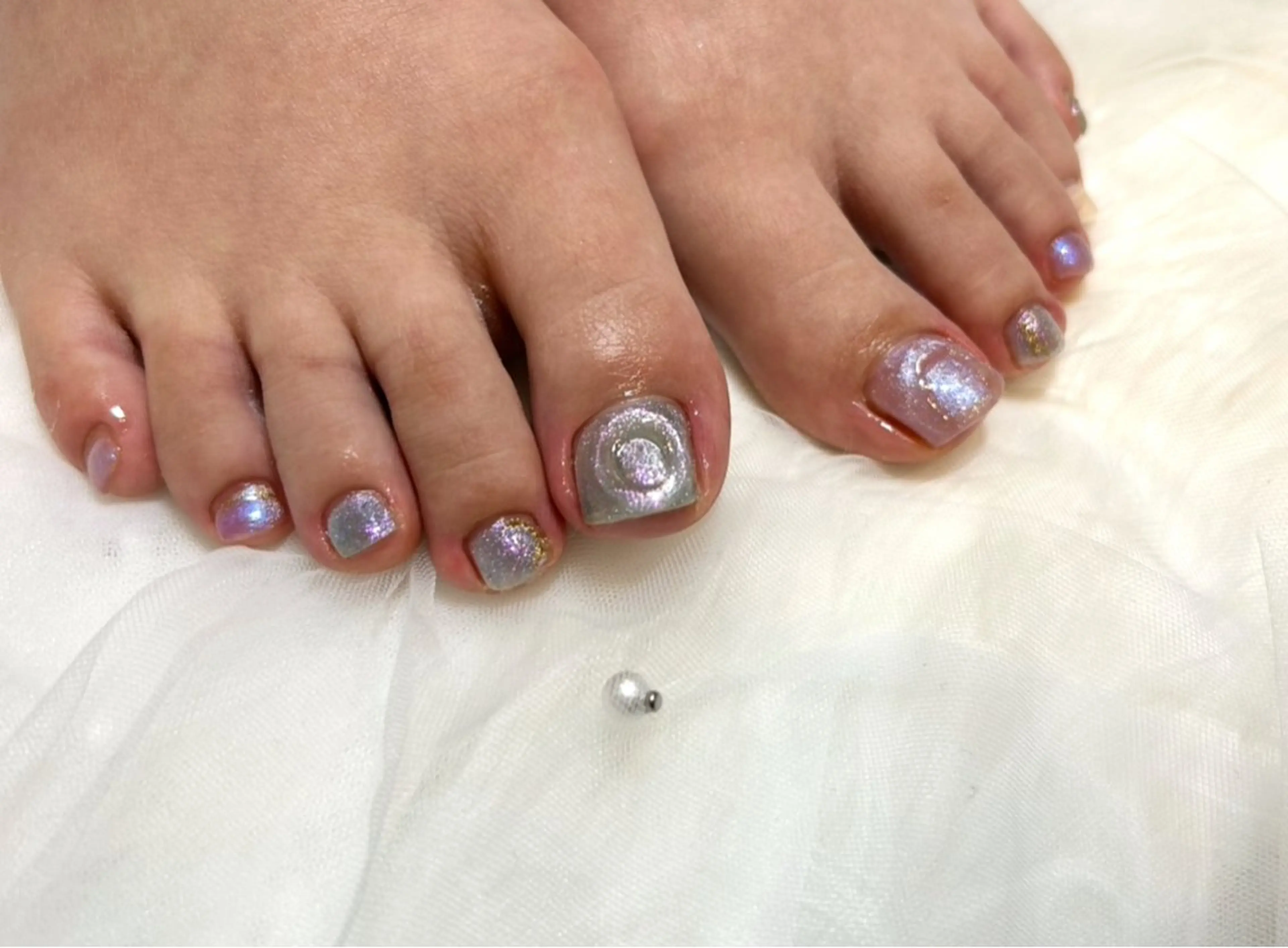 ネイル フラッシュネイル マグネットネイル 持ち込み フットネイル 頑張る女性の味方✴︎ M.i　nail ♡のネイルデザイン