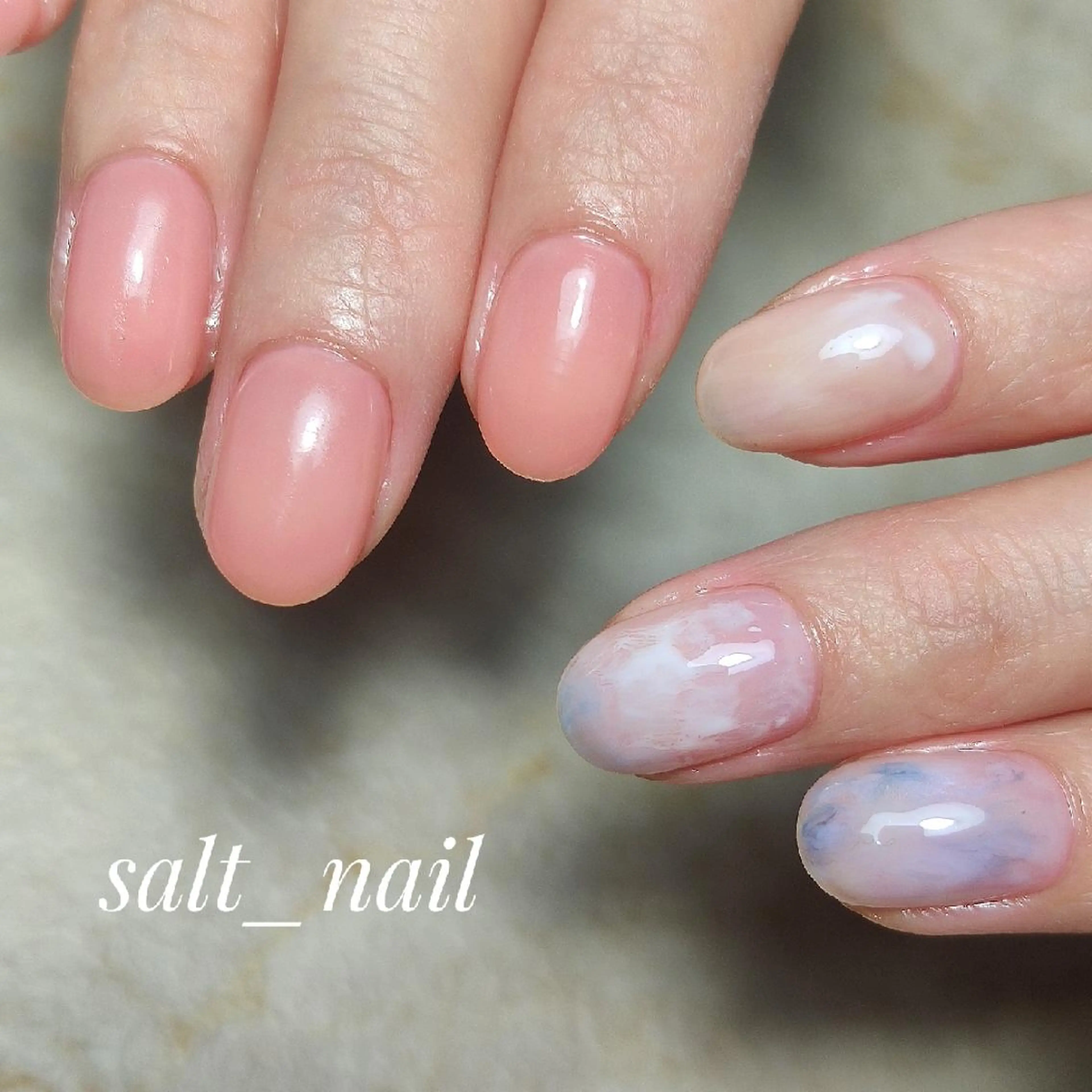ネイル ニュアンスネイル ワンカラーネイル 個人サロン saltnailのネイルデザイン