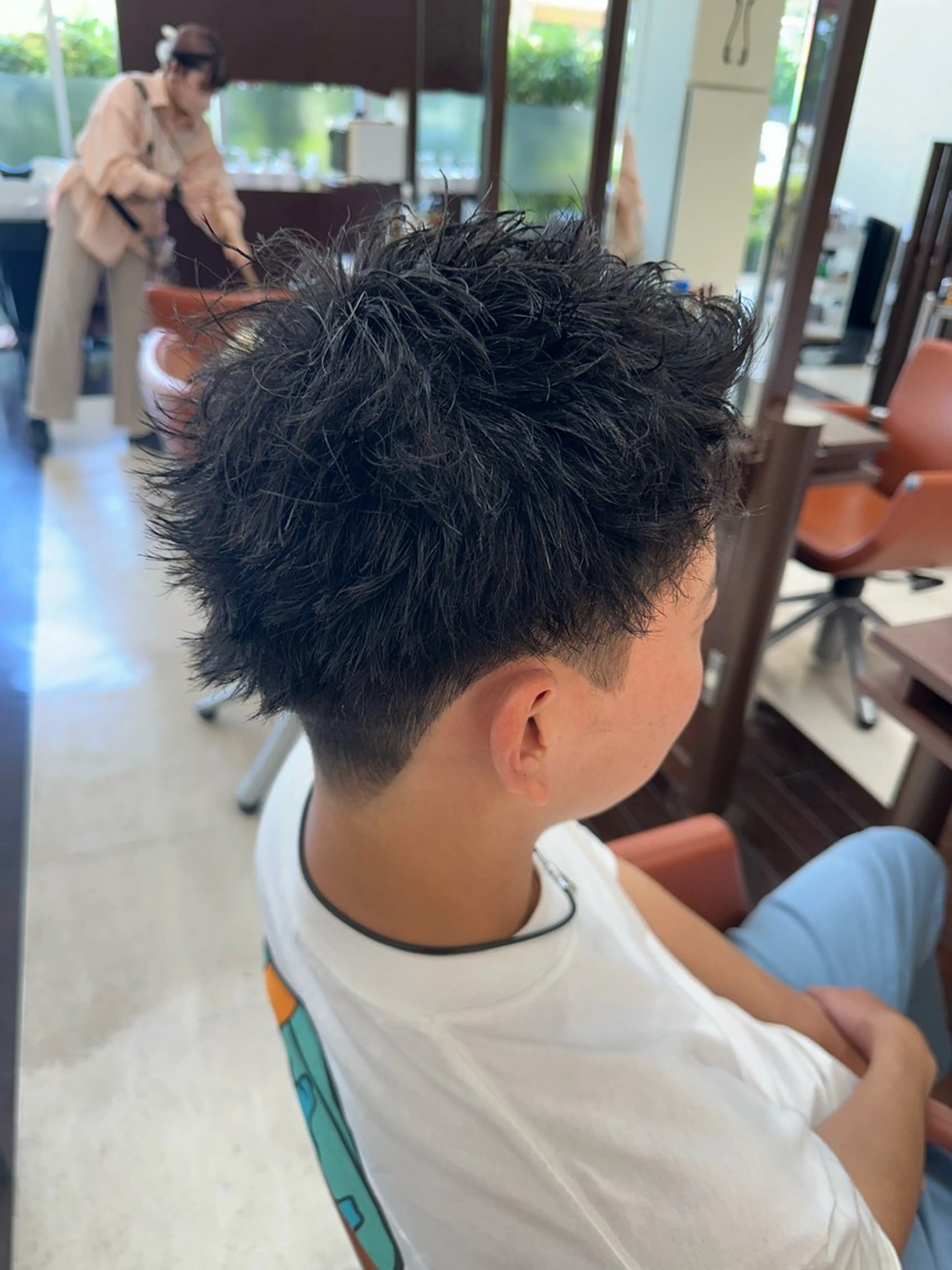 ショート カラー パーマ メンズ カット パーマ ヘアセット 毎月230人担当/ メンズヘア/清和武虎のヘアスタイル