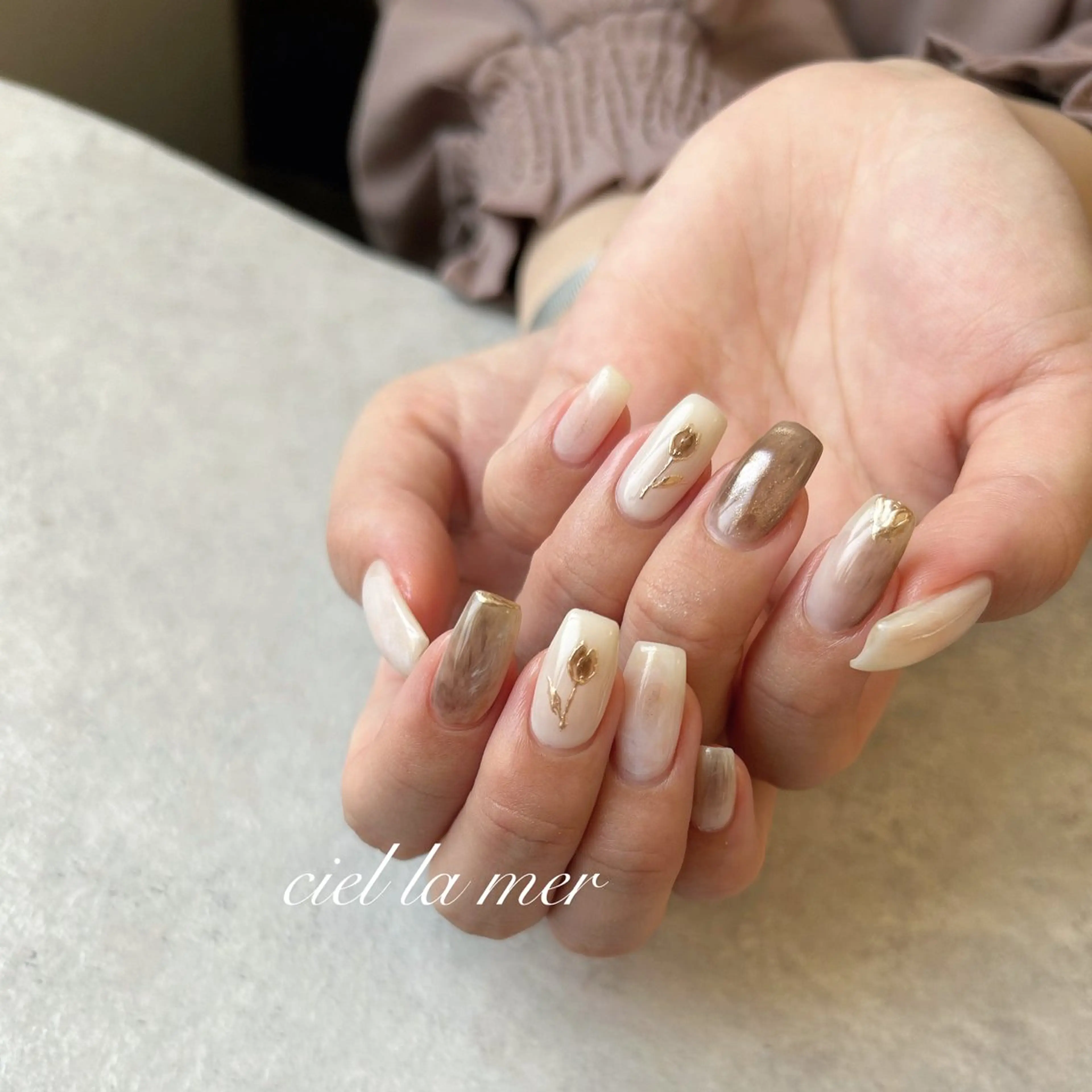 ネイル ハンドネイル フットネイル ciel la merのネイルデザイン
